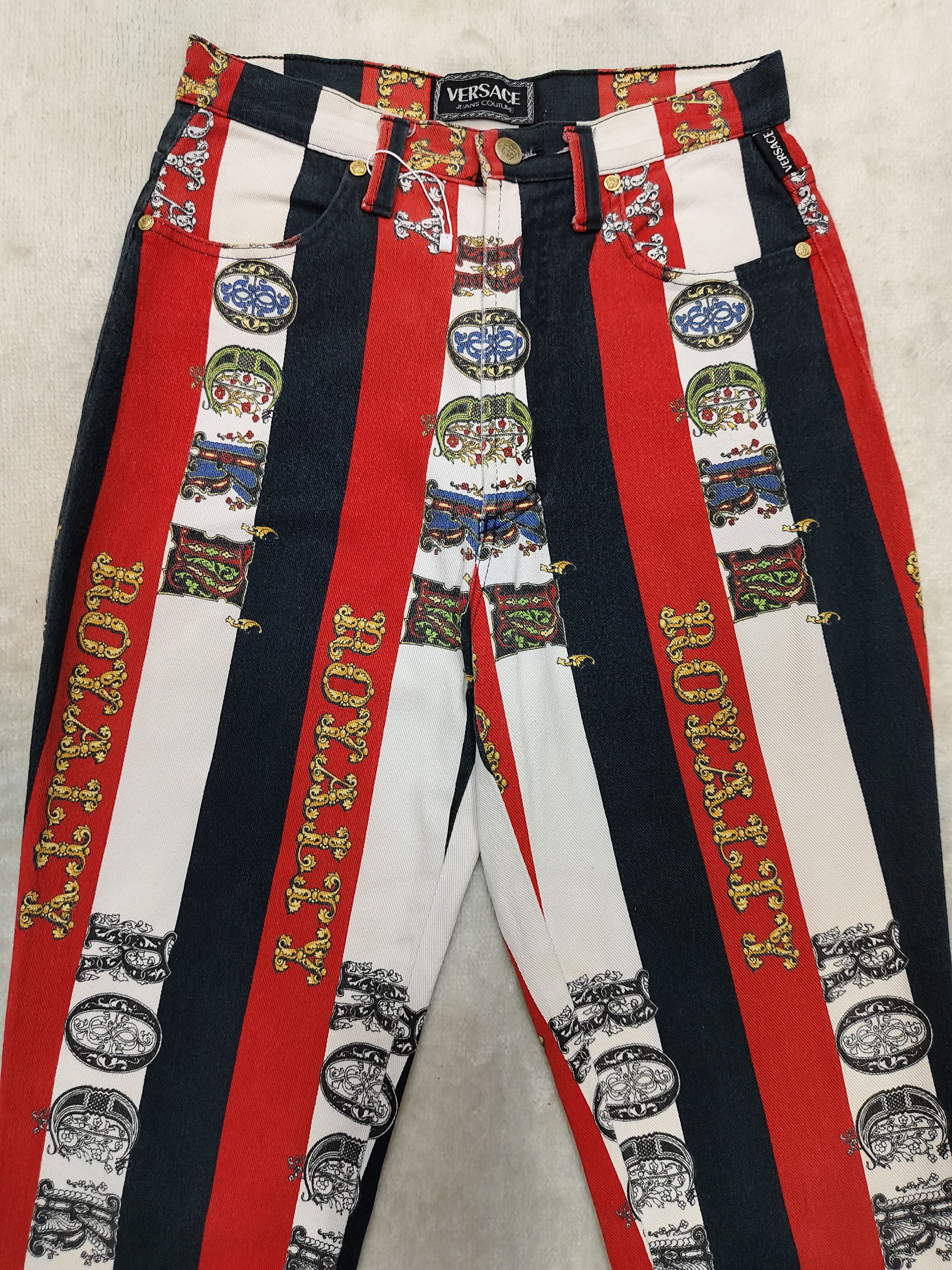 Versace Jeans Couture RARE🔥Vtg Versace Jeans Couture🔥Rock'n Royalty Baggy Pants Size 31" - 2 Thumbnail