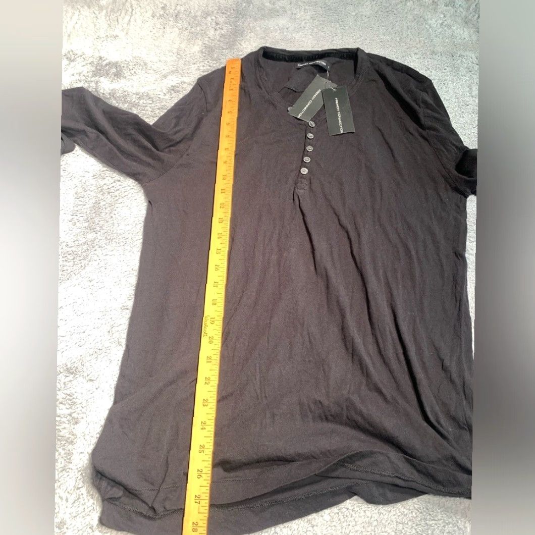 French Connection French Connection Black Long Sleeve Top L Regular Men Size Black Long Sleeve Top Size US L / EU 52-54 / 3 - 6 Thumbnail