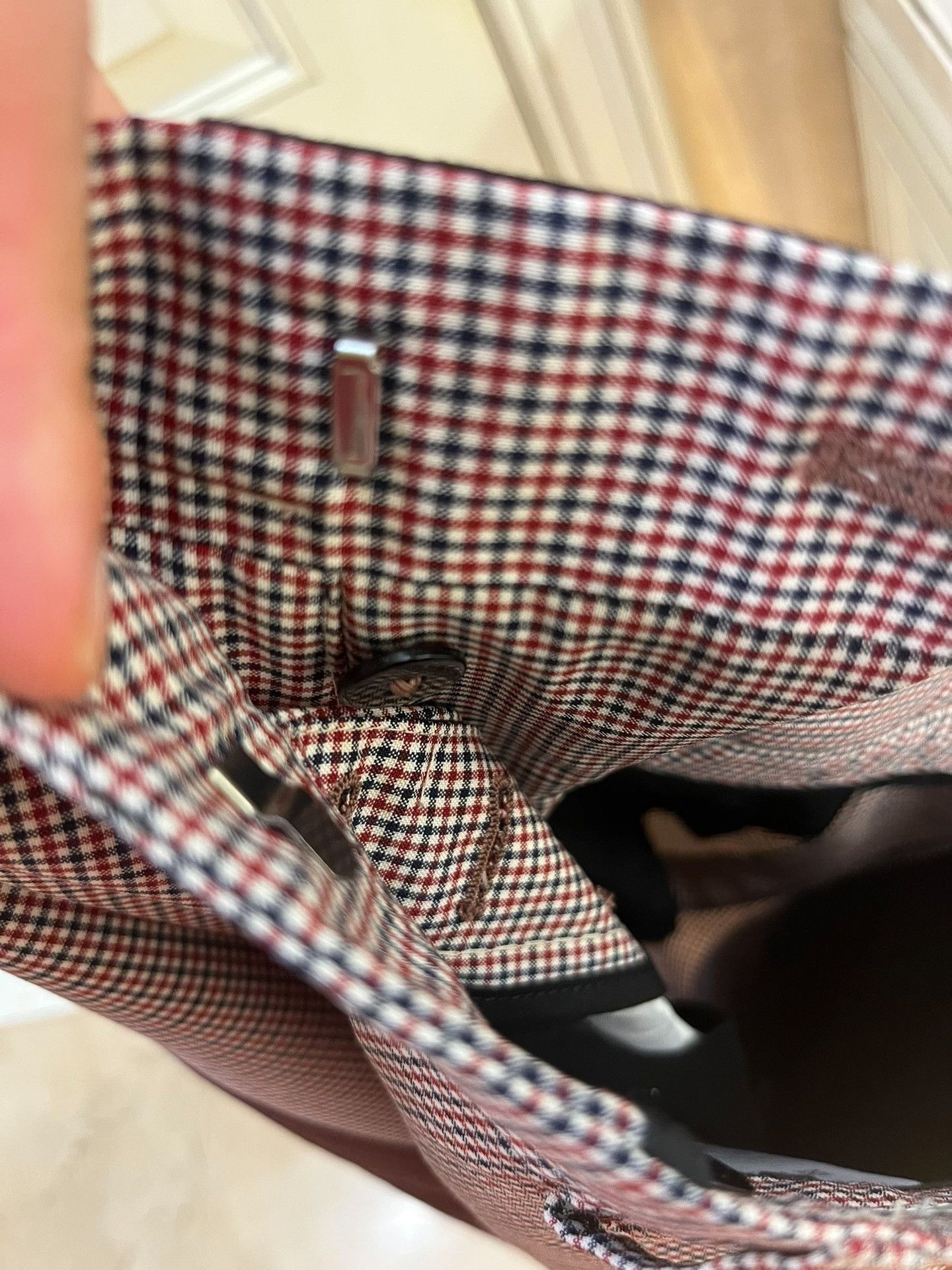 Valentino Valentino Red Check Striped Trousers Size US 28 / EU 44 - 8 Thumbnail
