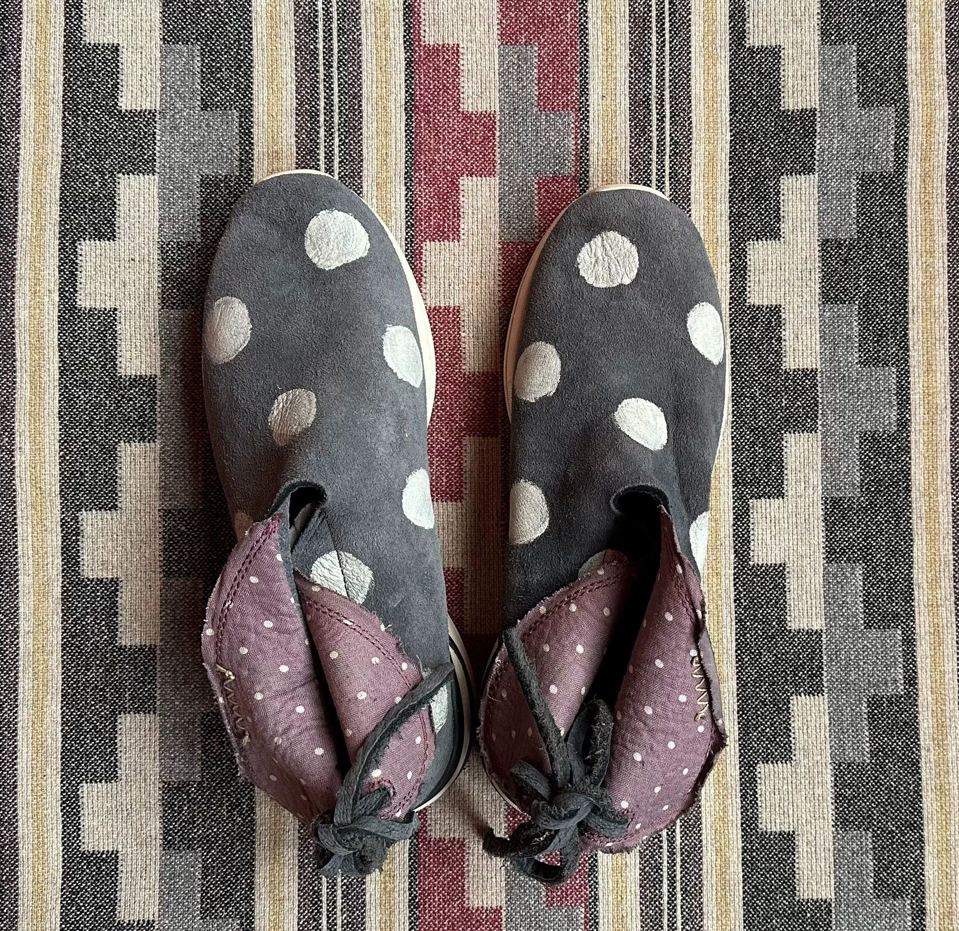 Visvim Visvim WMV Laramie Folk 14SS Polka Dot Suede Low W7/37-38 Size US 6.5 / IT 36.5 - 3 Thumbnail