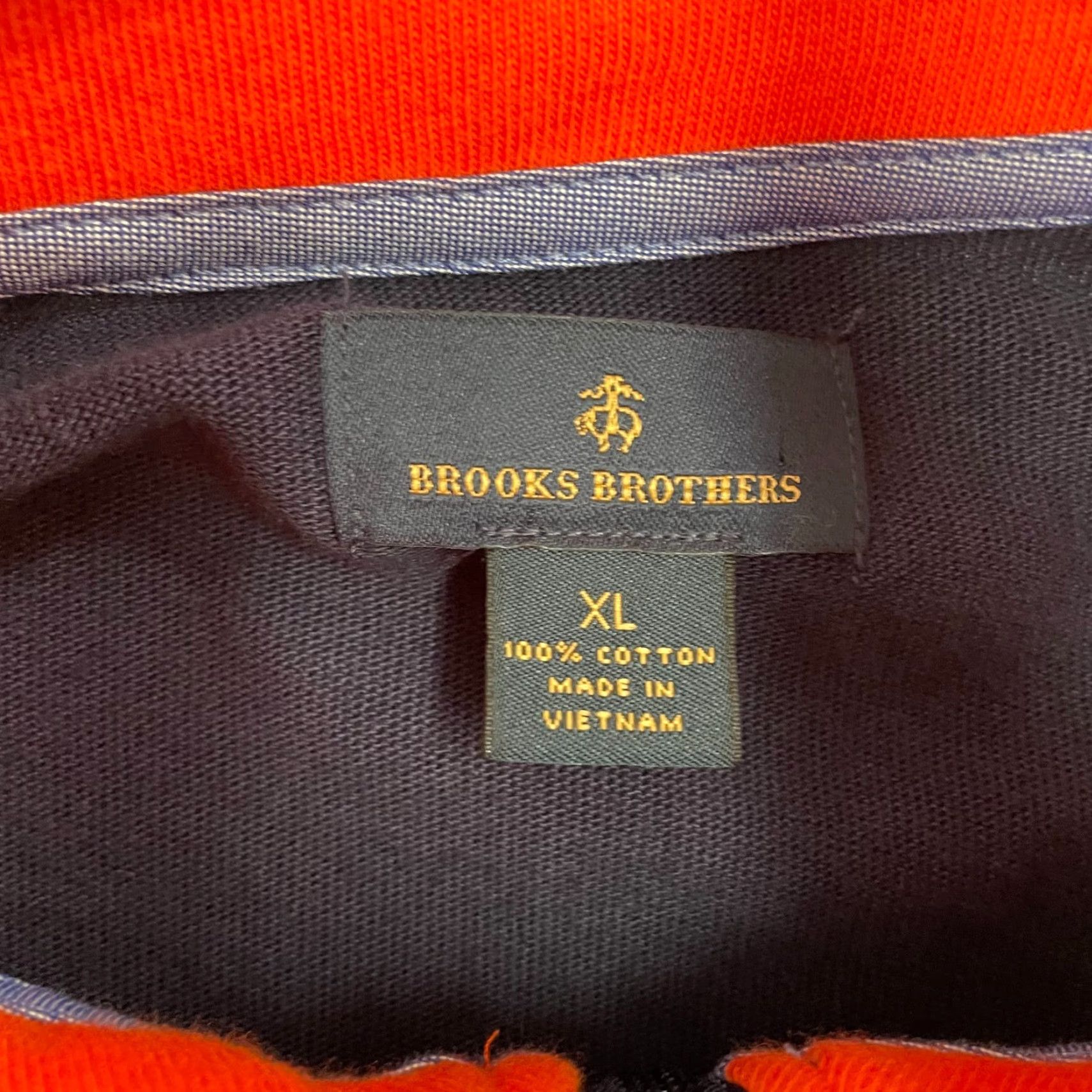 Brooks Brothers Brooks Brothers Sweater Adult XL Blue 1/4 Zip Pullover Cotton Mens Size US XL / EU 56 / 4 - 6 Thumbnail