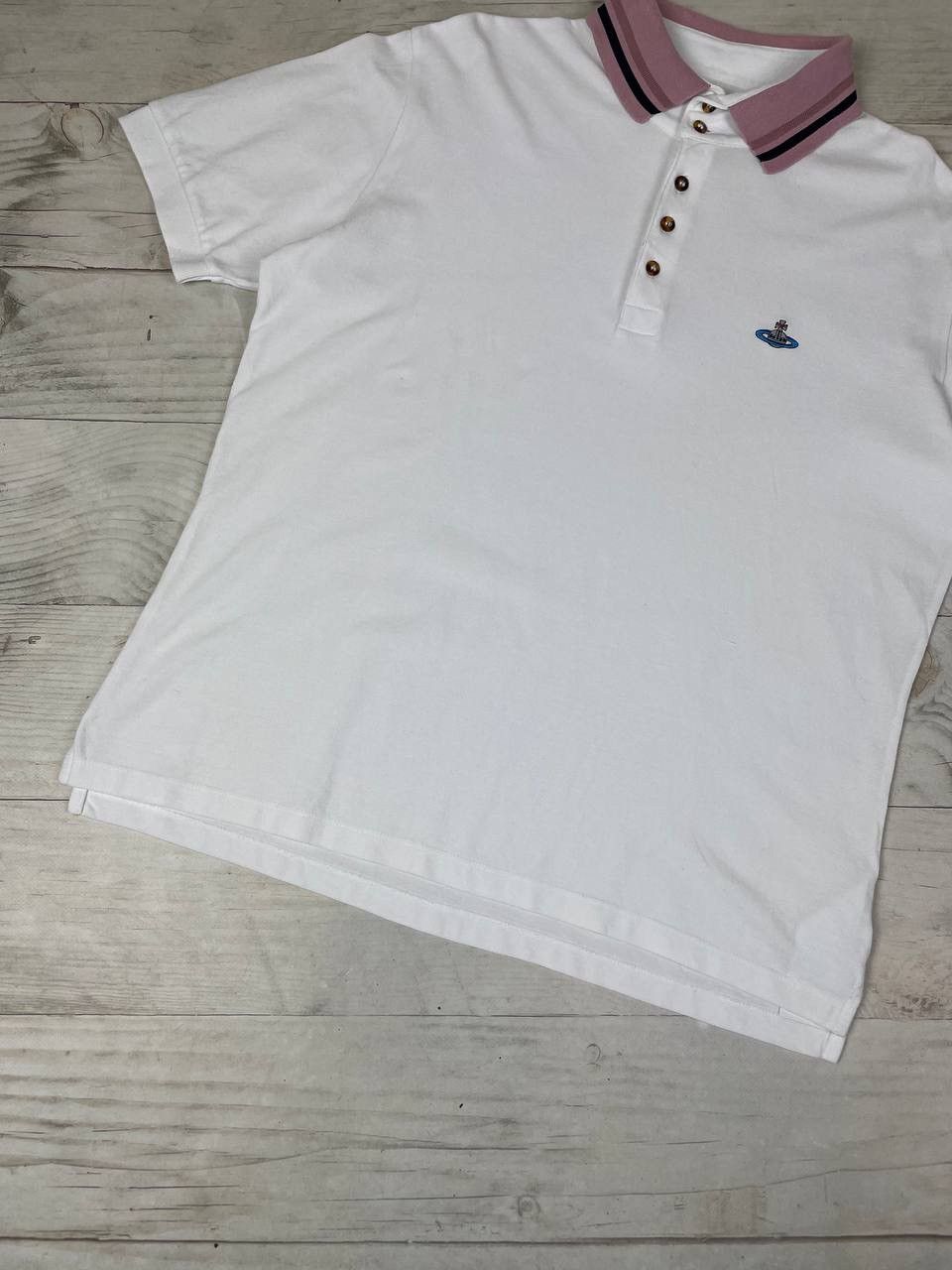 Vivienne Westwood Vivienne Westwood Polo Shirt Logo Orb Basic Luxury Size US XL / EU 56 / 4 - 3 Thumbnail