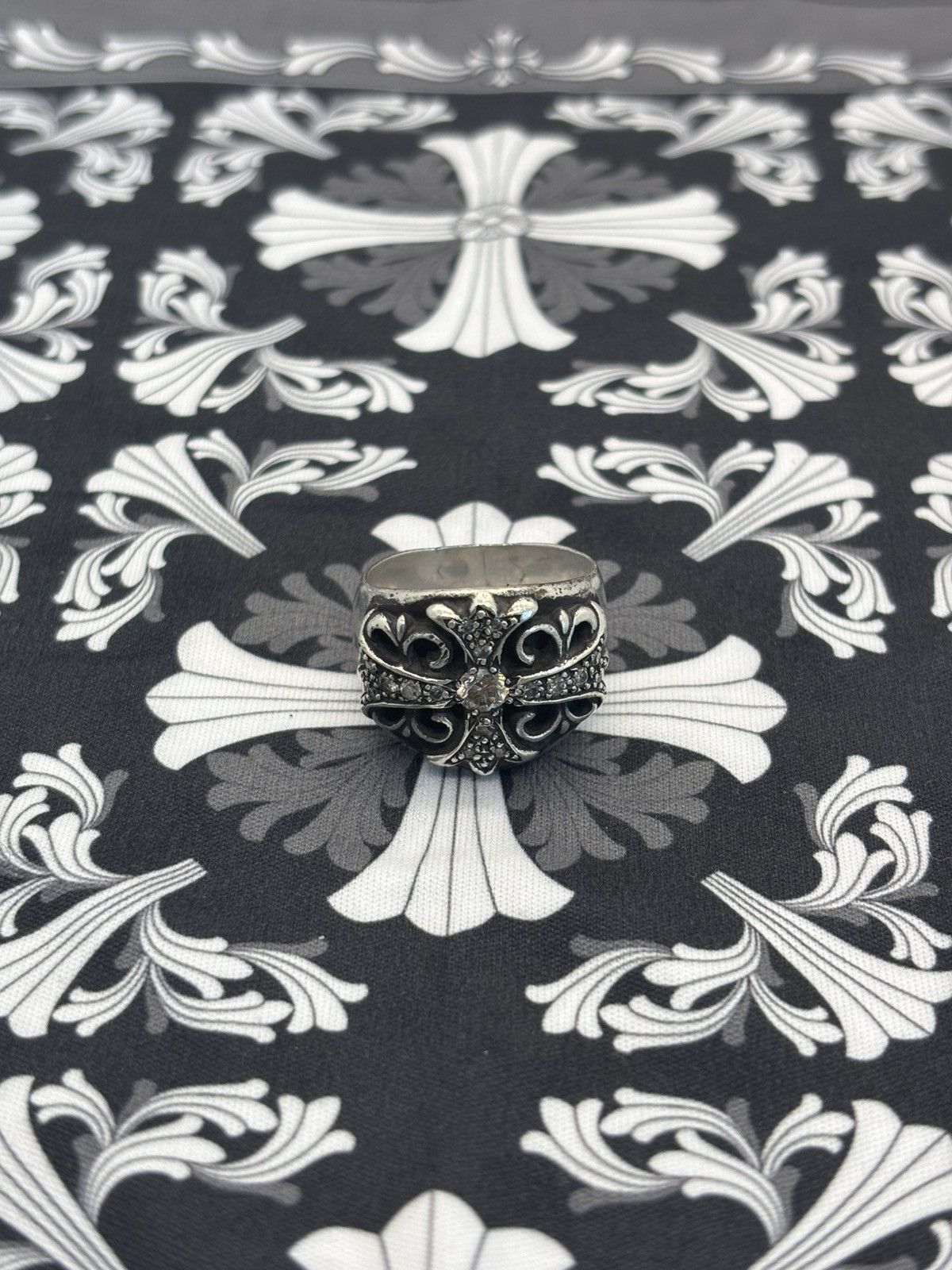 Chrome Hearts Chrome hearts diamond keeper ring Size ONE SIZE - 1 Thumbnail