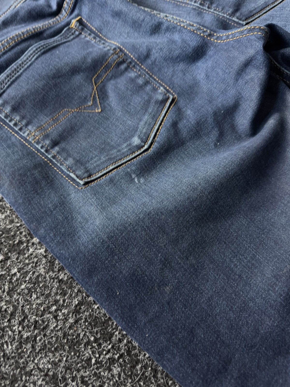 Diesel Designer Dirty Diesel Sleenker Skinny Jeans Blue Wash W30 Size 30" / US 8 / IT 44 - 20 Thumbnail