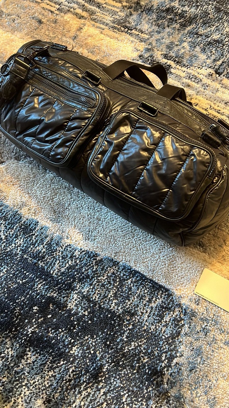 Dior × Hedi Slimane × Vintage Dior AW07 Padded Deville Duffle Bag Size ONE SIZE - 4 Thumbnail