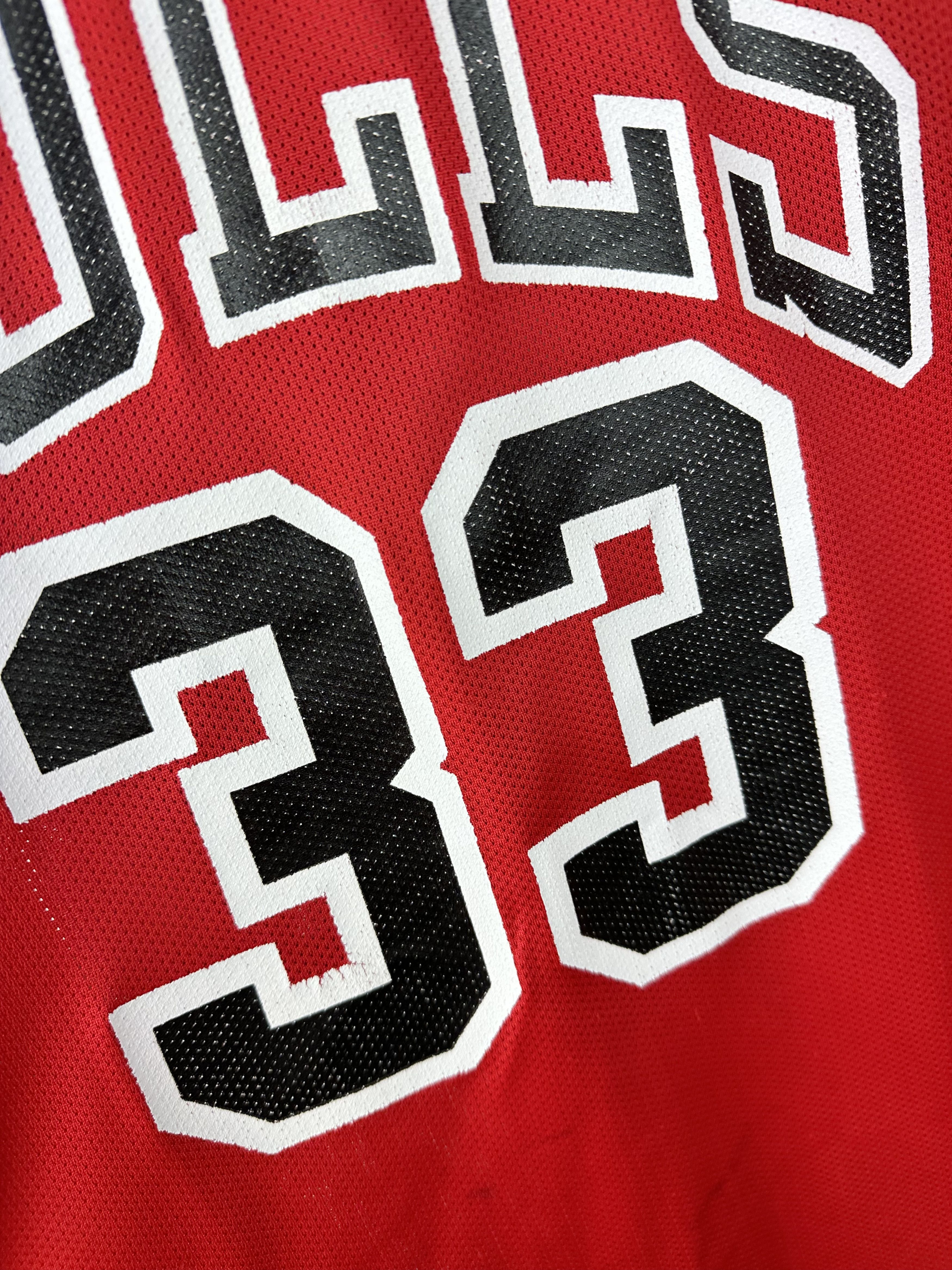 Champion × NBA × Vintage Vintage Pippen Chicago Bulls #33 Red Jersey NBA Rare Size US L / EU 52-54 / 3 - 8 Thumbnail