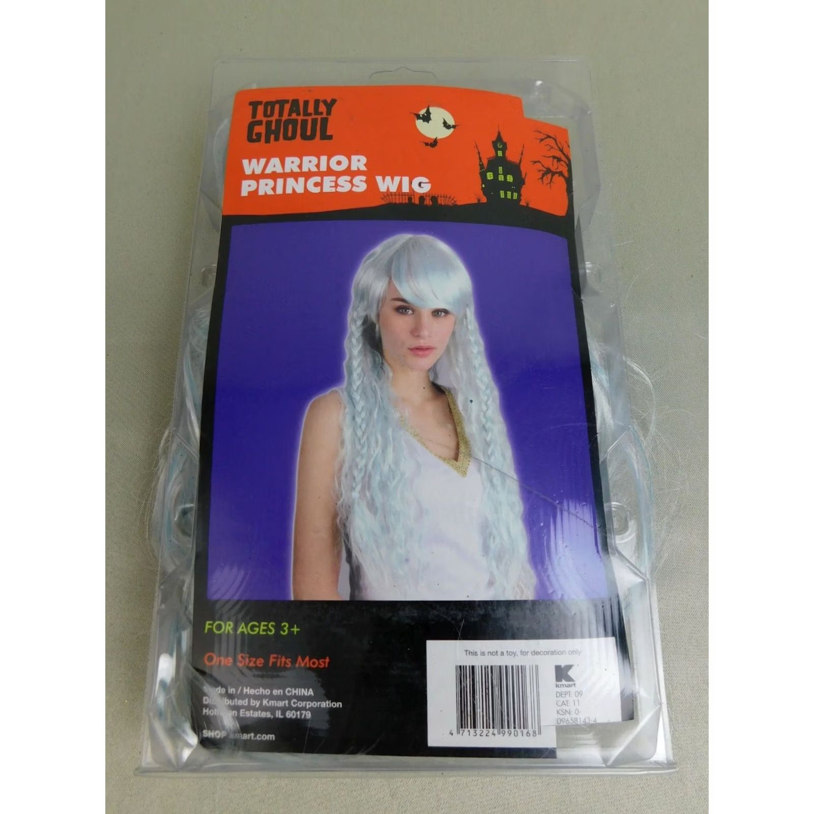 Vintage Totally Ghoul Daenerys Targaryen Wig Long Braided White Halloween Women One Size Wig Accessories Daenerys Targaryen Costume Accessory Women's Wig Size ONE SIZE - 2 Thumbnail