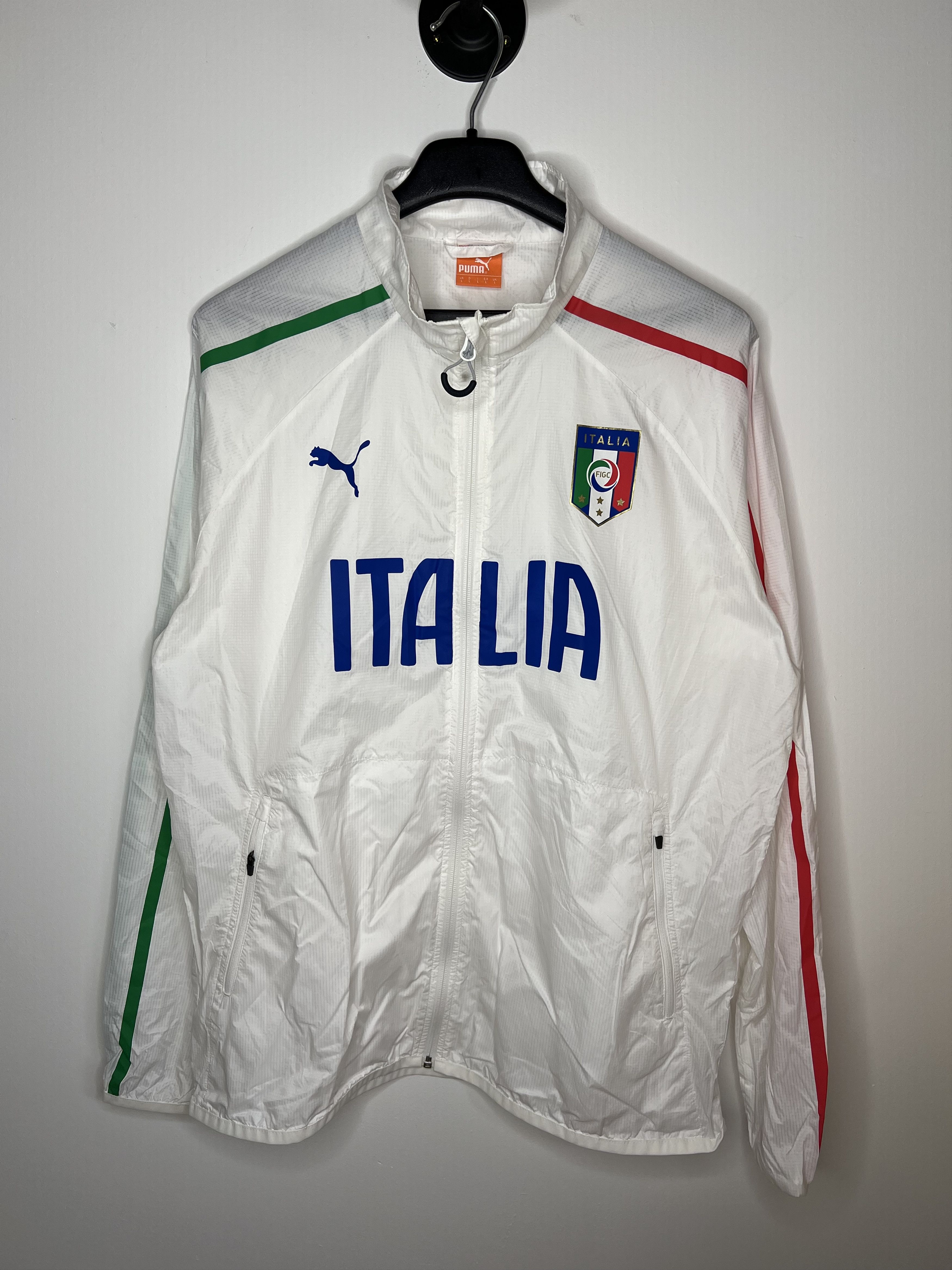 Puma ITALY 2014 2015 TRAINING WINDBREAKER JACKET FOOTBALL SOCCER Size US L / EU 52-54 / 3 - 1 Thumbnail