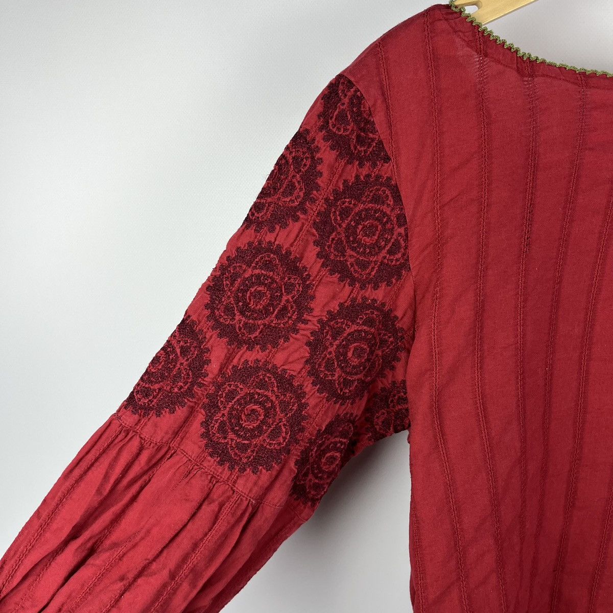 Gudrun Sjoden Gudrun Sjoden Floral Top Blouse Shirt Red Women’s Size M Size M / US 6-8 / IT 42-44 - 12 Thumbnail