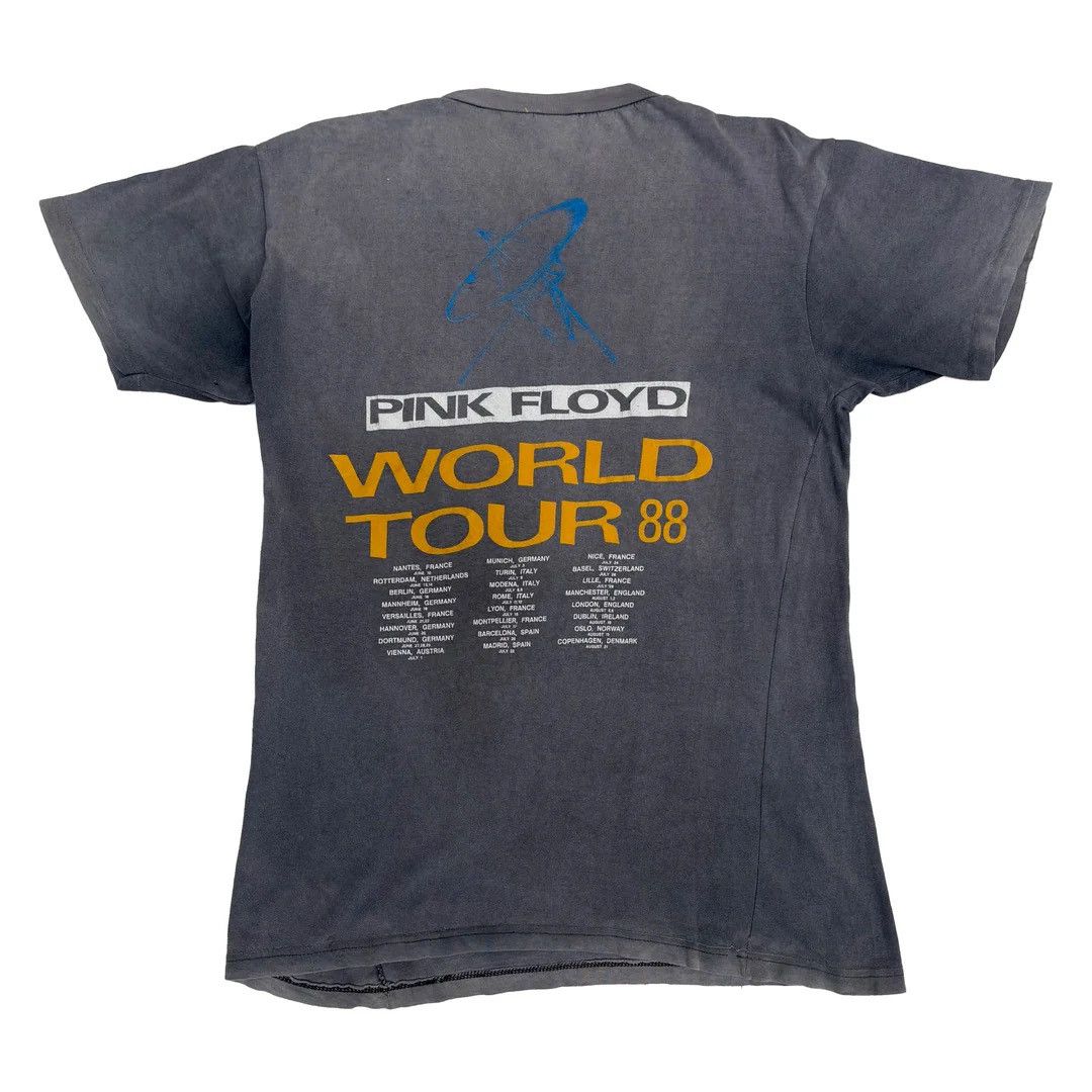 Vintage Pink Floyd 1988 80s Vintage World Tour Band Concert T-Shirt Size US L / EU 52-54 / 3 - 2 Thumbnail