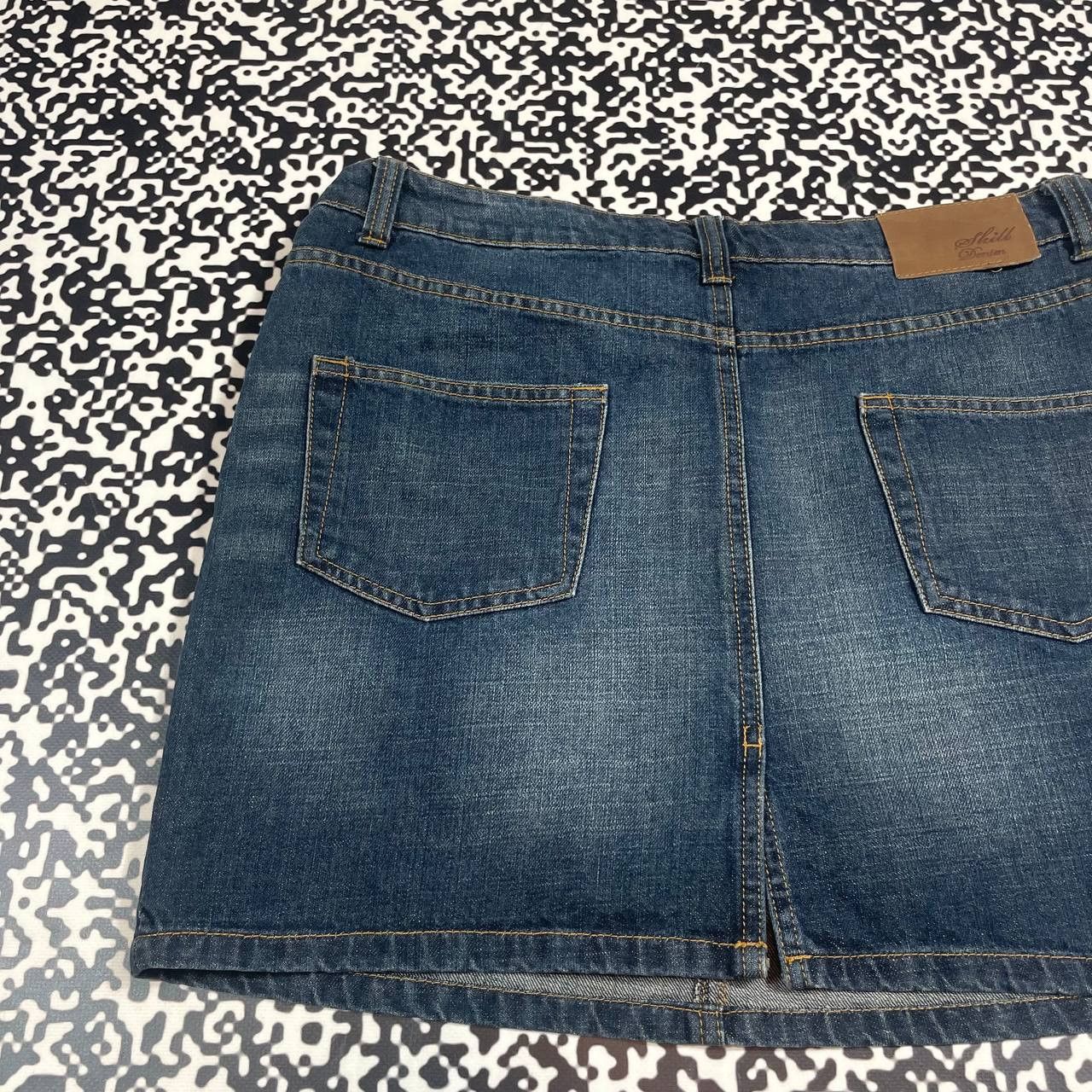 Vintage Vintage Y2K Denim Mini Skirt Retro Casual 90s Style Size 29" - 9 Thumbnail