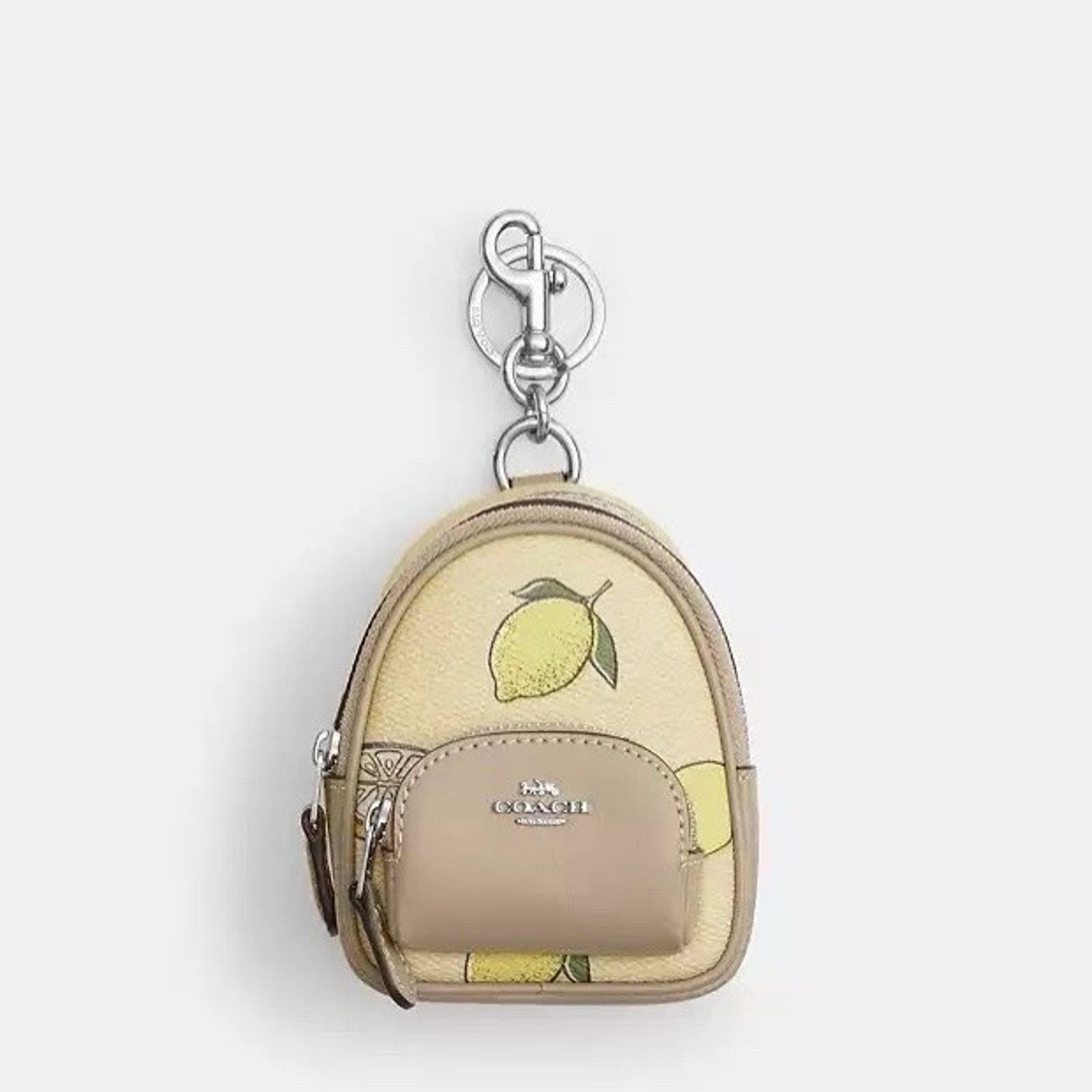 Coach NWT Coach CAP03 Mini Court Backpack Bag Charm Lemon Size ONE SIZE - 8 Thumbnail