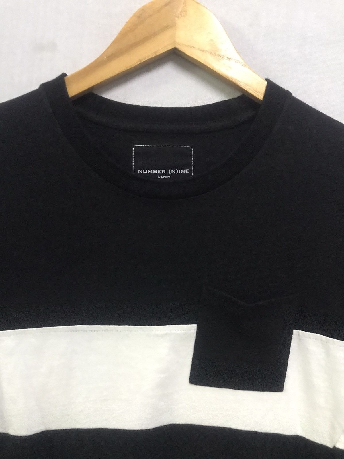 Number (N)ine Number Nine - Stripe Boarder Cotton tShirt Size US S / EU 44-46 / 1 - 3 Thumbnail
