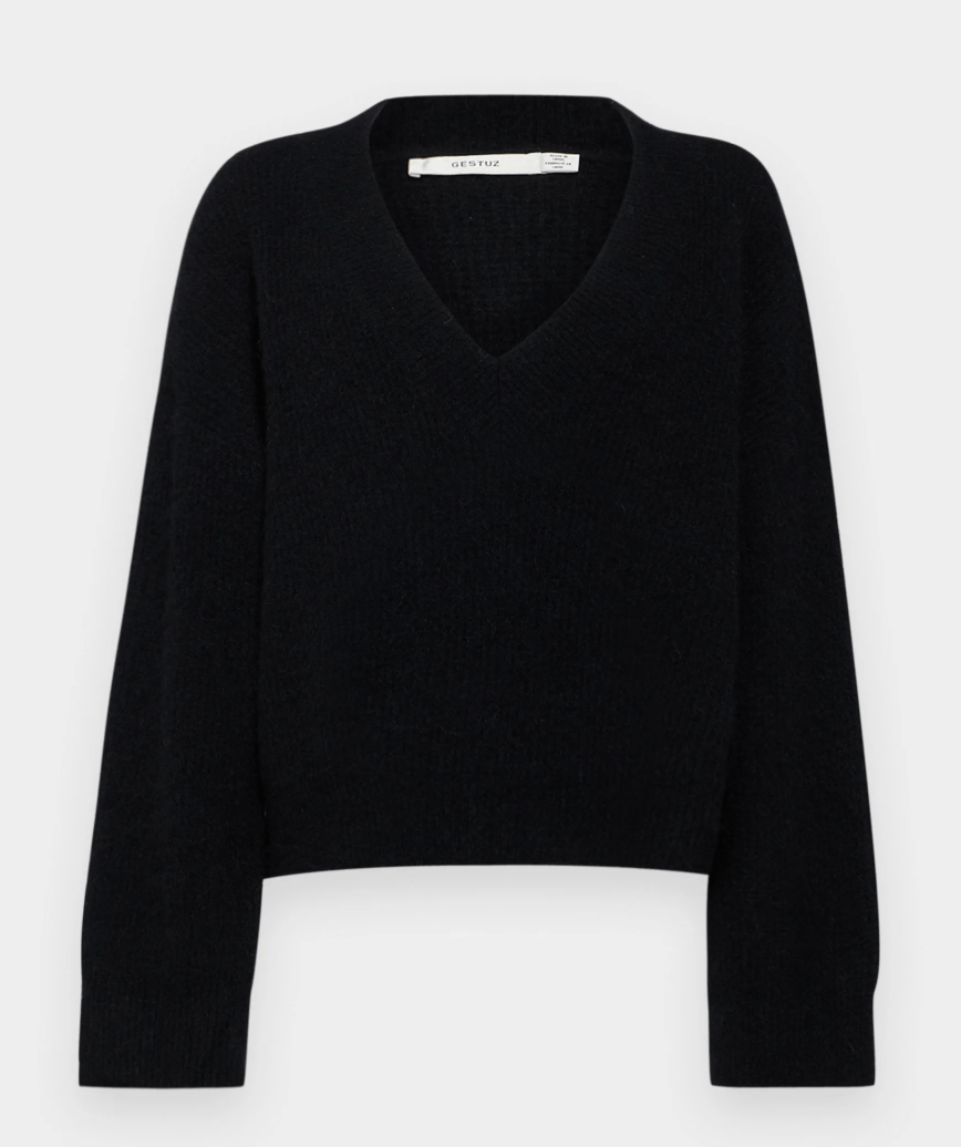 Gestuz Alpha GZ V Neck Sweater Size S / US 4 / IT 40 - 1 Thumbnail