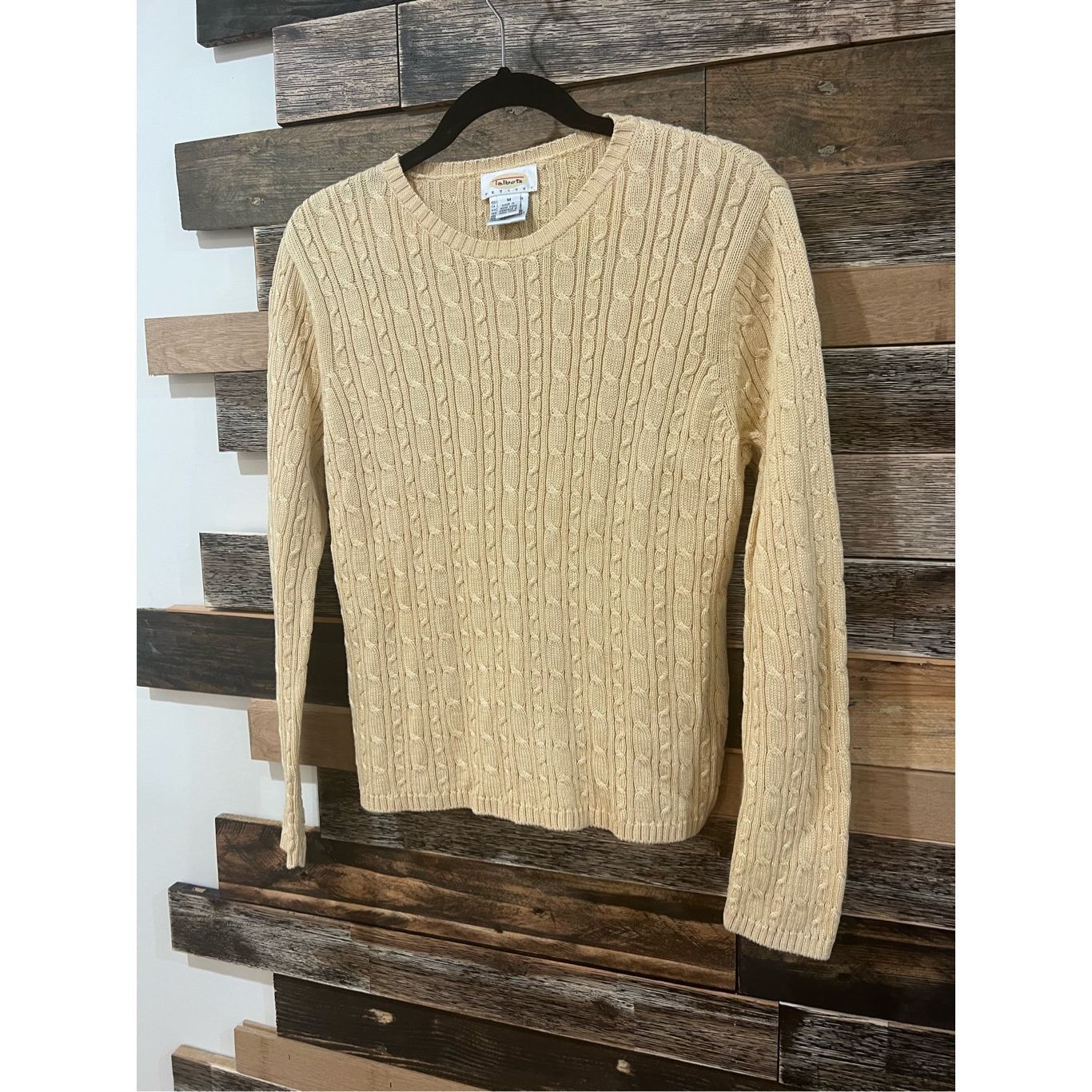 Other Talbots Cable Knit Cotton Crew Neck Sweater Made In Hong Kong petite sz M Size M / US 6-8 / IT 42-44 - 1 Thumbnail