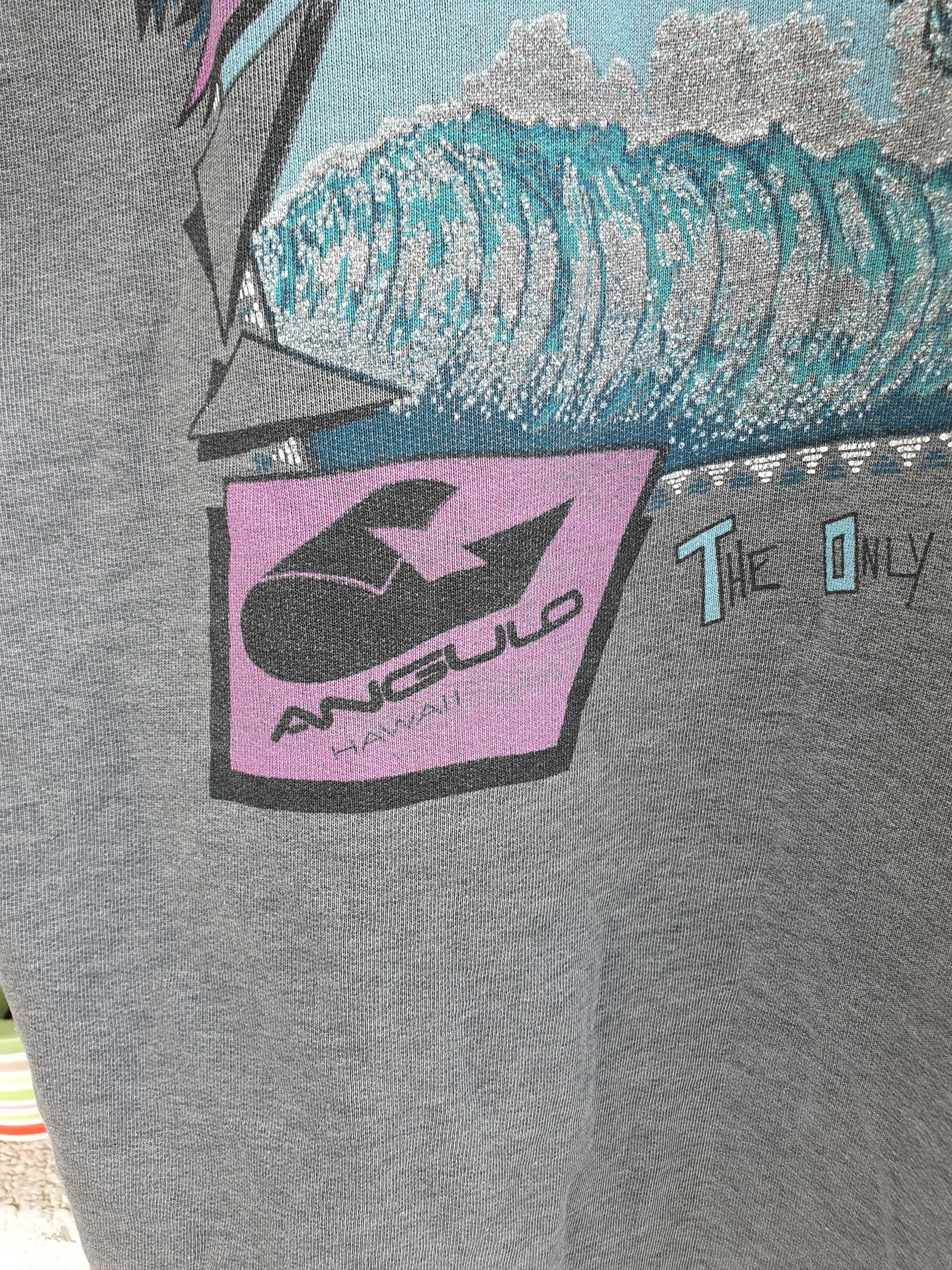 Vintage Angulo Hawaii Vintage Surf t-shirt The Only Way To Fly sz XL Size US XXL / EU 58 / 5 - 5 Thumbnail