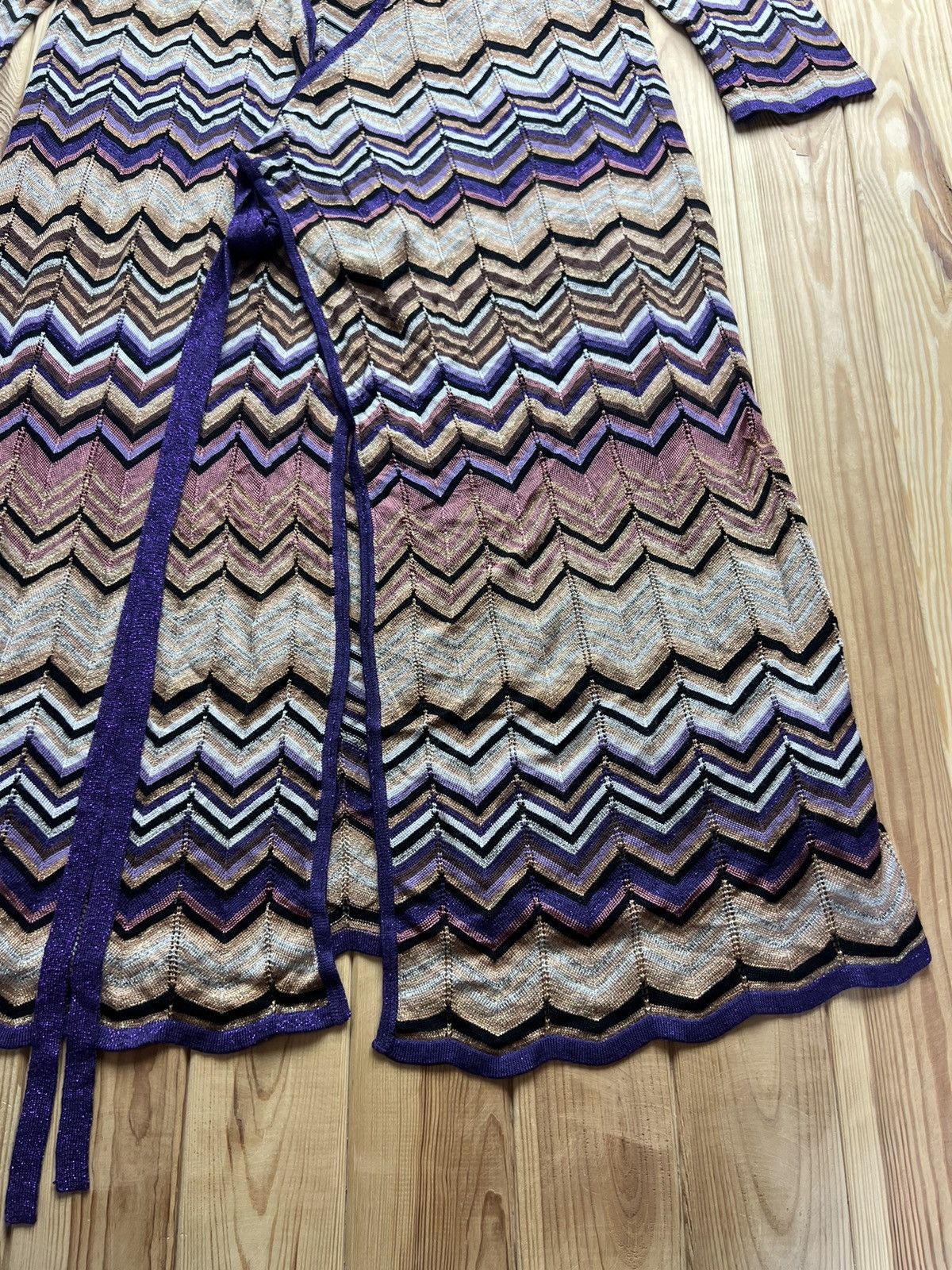 Missoni Missoni x Lindex Chevron Knit Long Cardigan Size M / US 6-8 / IT 42-44 - 2 Thumbnail
