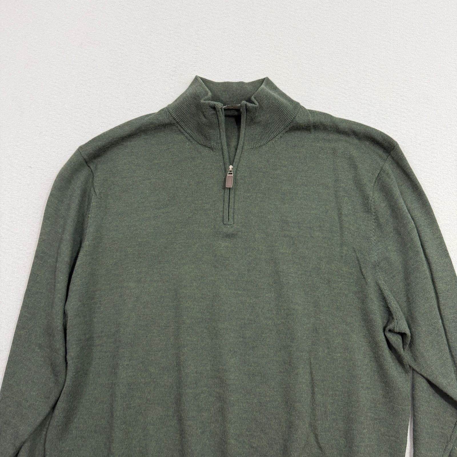Jos. A. Bank Jos A Bank 100% Merino Wool 1/4 Zip Sweater Extra Large Size US XL / EU 56 / 4 - 2 Thumbnail