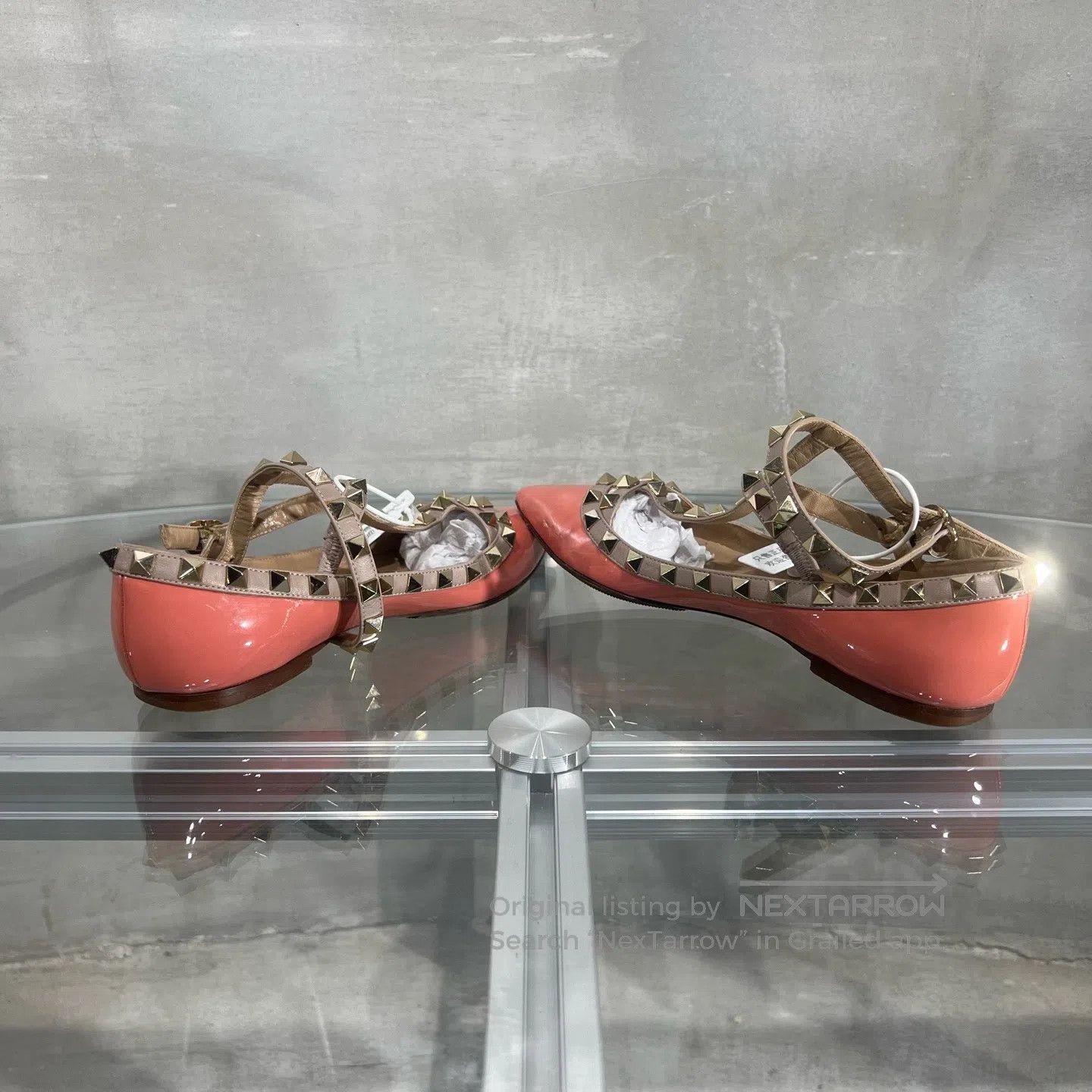 Valentino Valentino Pink riveted strap, high heels Size US 4 / IT 34 - 5 Thumbnail