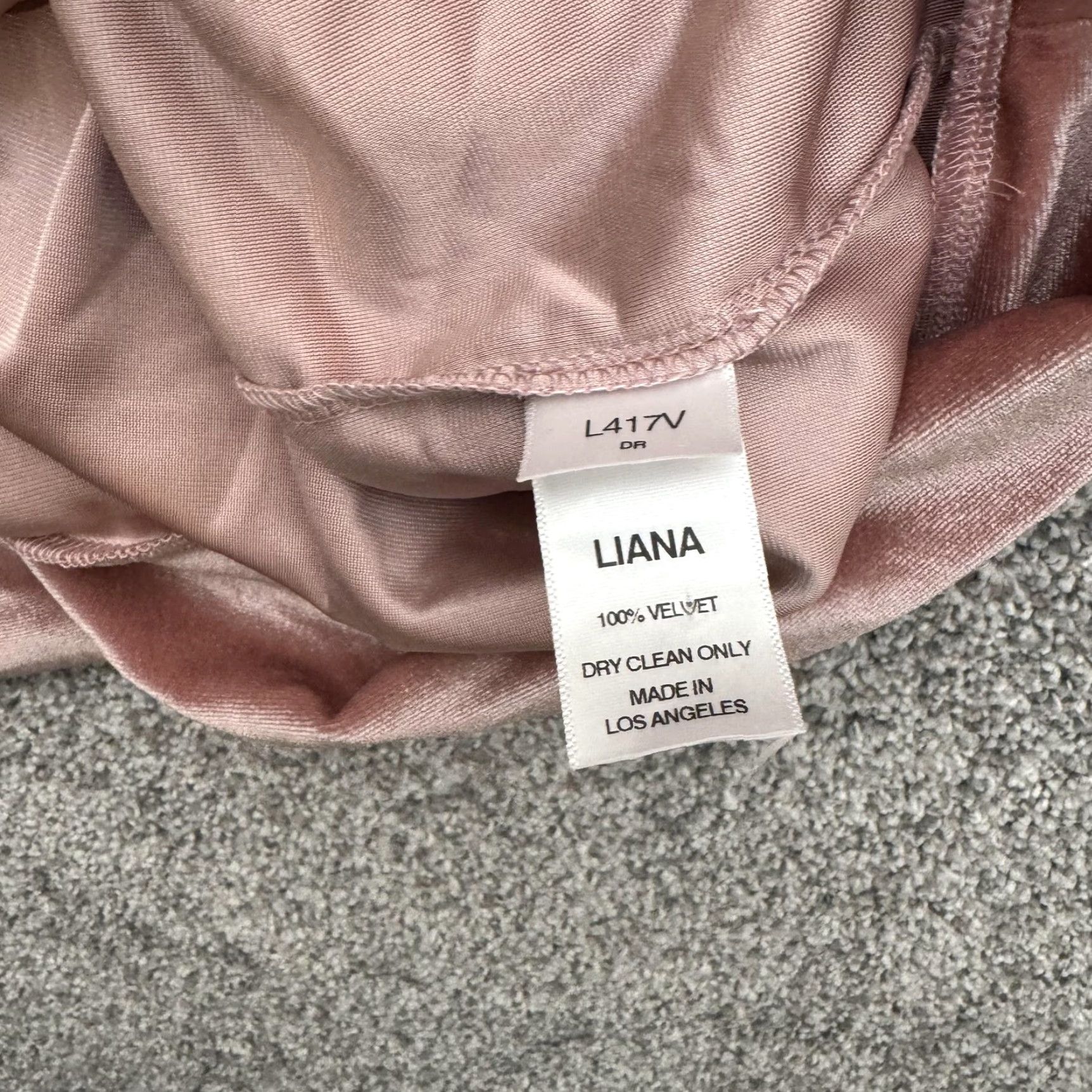 Vintage Liana Hoodie Womens Large Pink Velvet Pullover Kangaroo Pocket Striped Sleeves Size L / US 10 / IT 46 - 6 Thumbnail