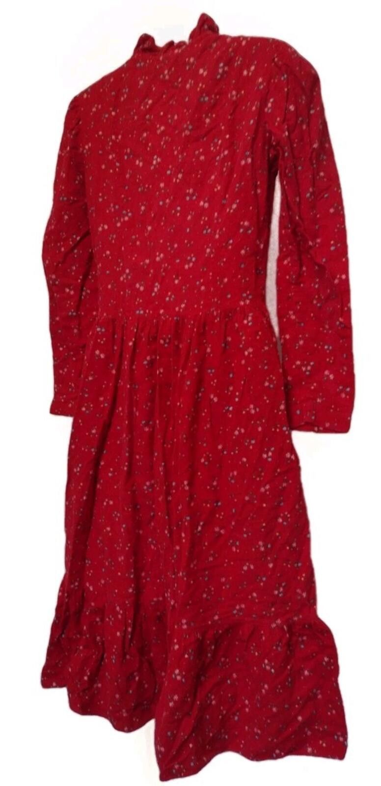Other VTG 70s Avon Fashions Red Floral Prairie Dress flannel 7/8 Size M / US 6-8 / IT 42-44 - 4 Thumbnail