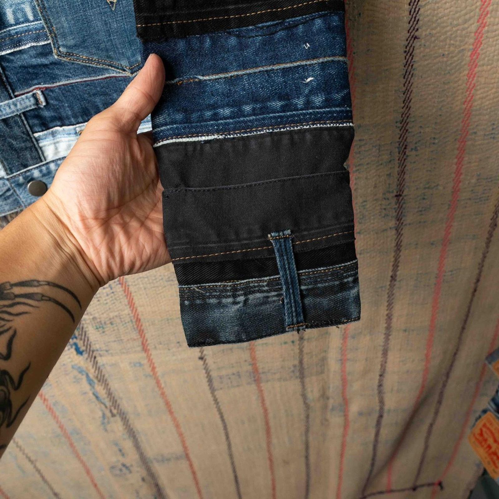 Levi's Custom Upcycled levis denim jacket , One of One Rework Small Size US S / EU 44-46 / 1 - 7 Thumbnail