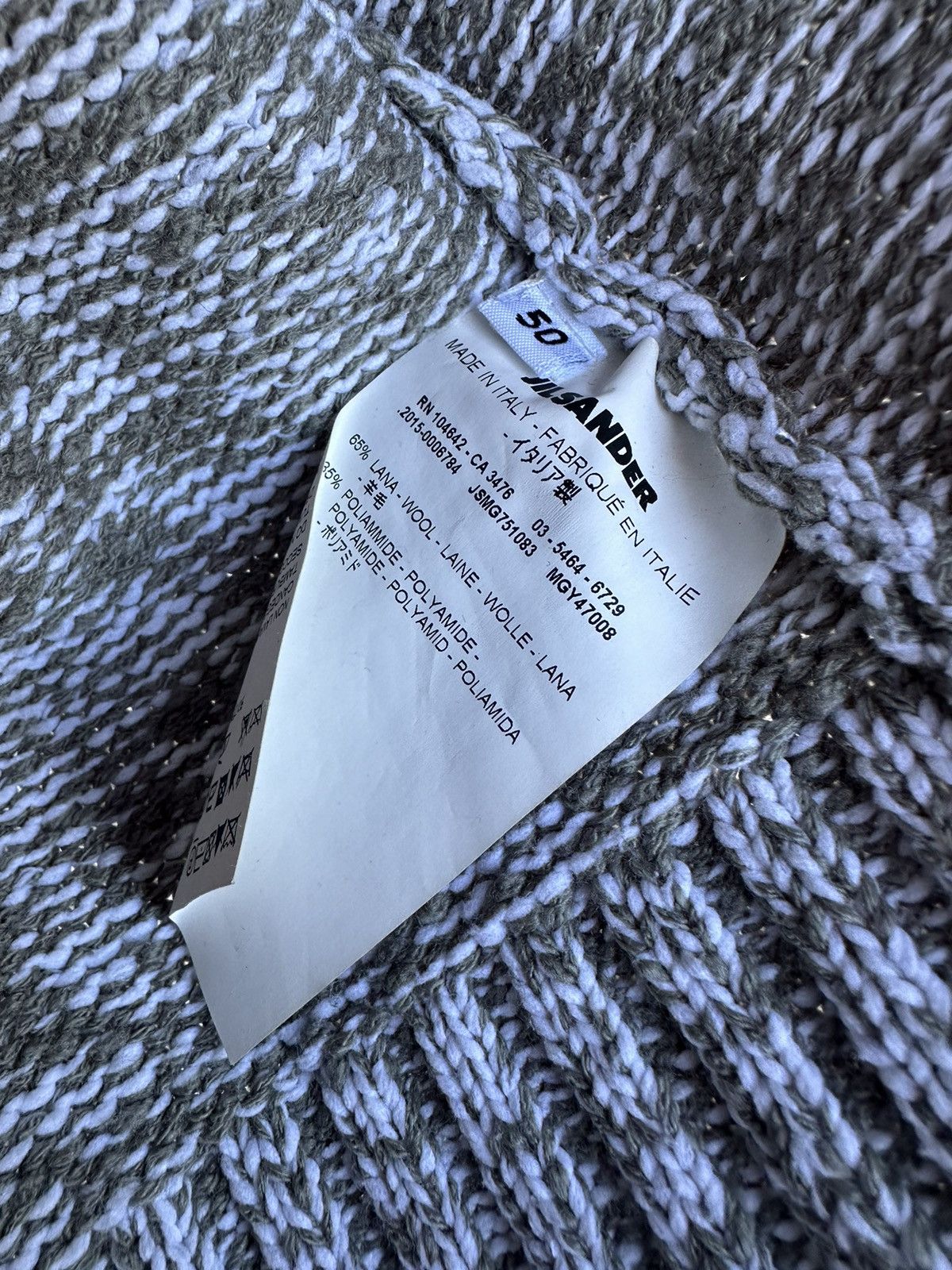 Japanese Brand × Jil Sander Jil Sander FW’15 Knitted Sweater gorgeous Blend pattern Size US M / EU 48-50 / 2 - 8 Thumbnail
