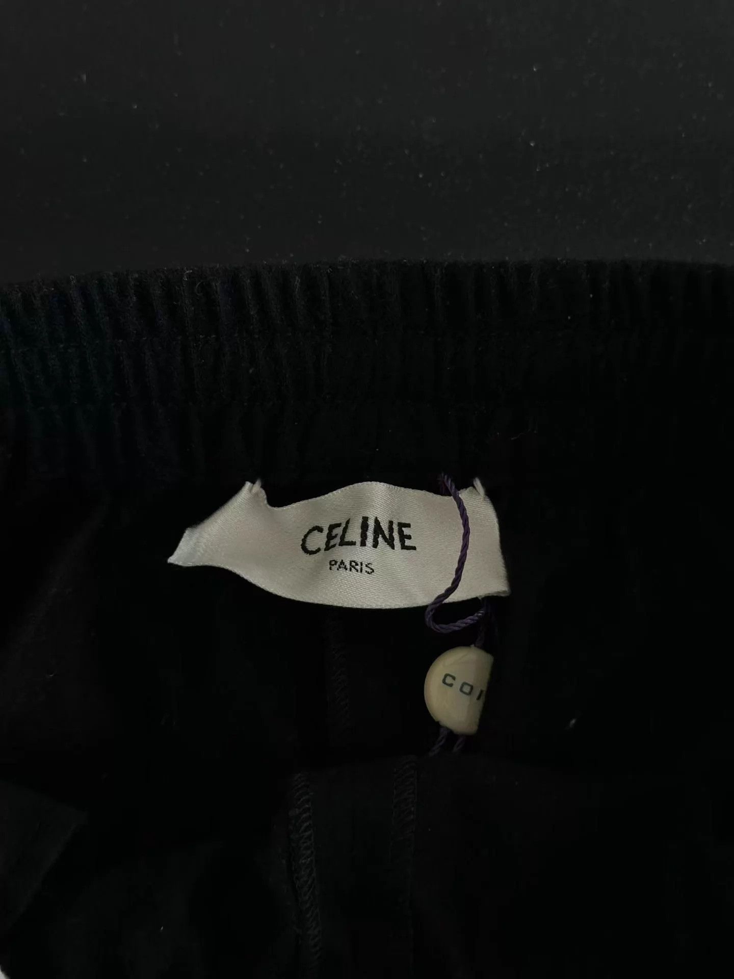 Celine CELINE women's black cashmere pants Size 26" / US 2 / IT 38 - 3 Thumbnail