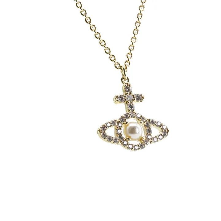 Vivienne Westwood Vivienne Westwood Gold Embellished Alloy Necklace Size ONE SIZE - 6 Thumbnail