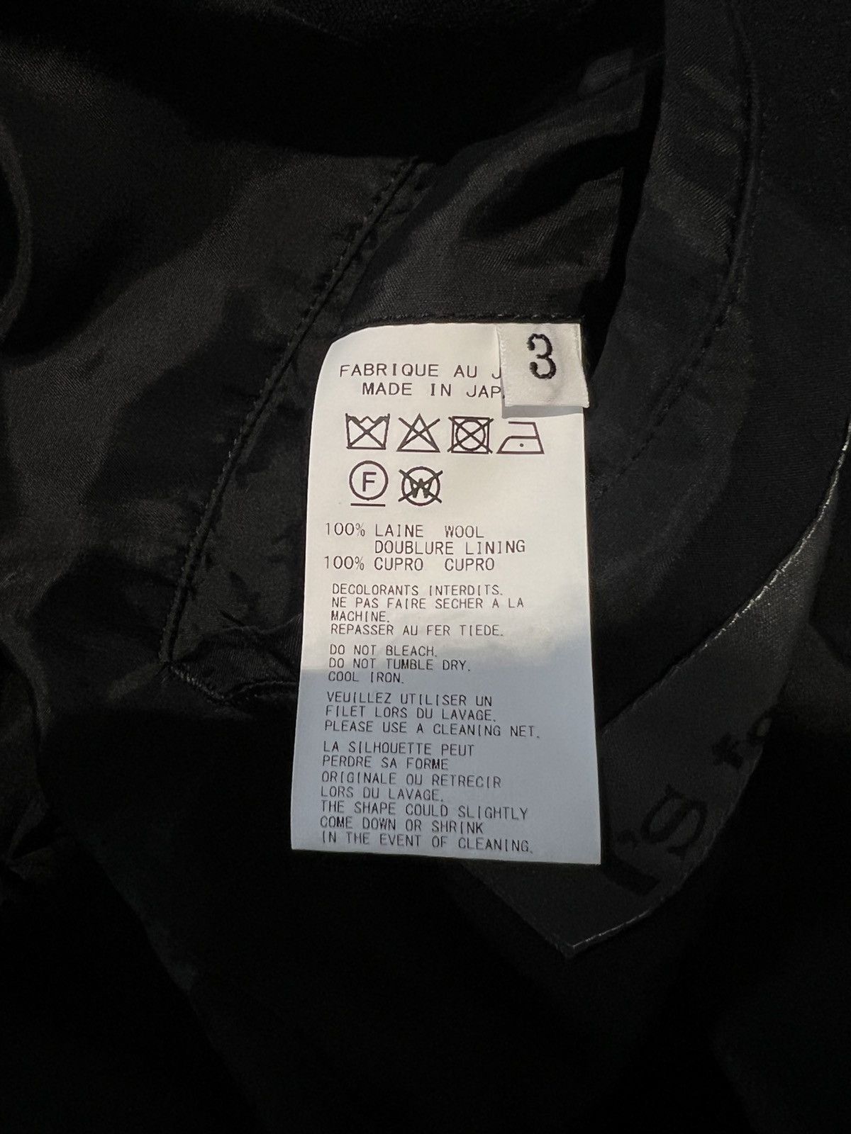 Yohji Yamamoto 25SS Y's for men WOOL GABARDINE DOUBLE-BREASTED JACKET Size US L / EU 52-54 / 3 - 7 Thumbnail