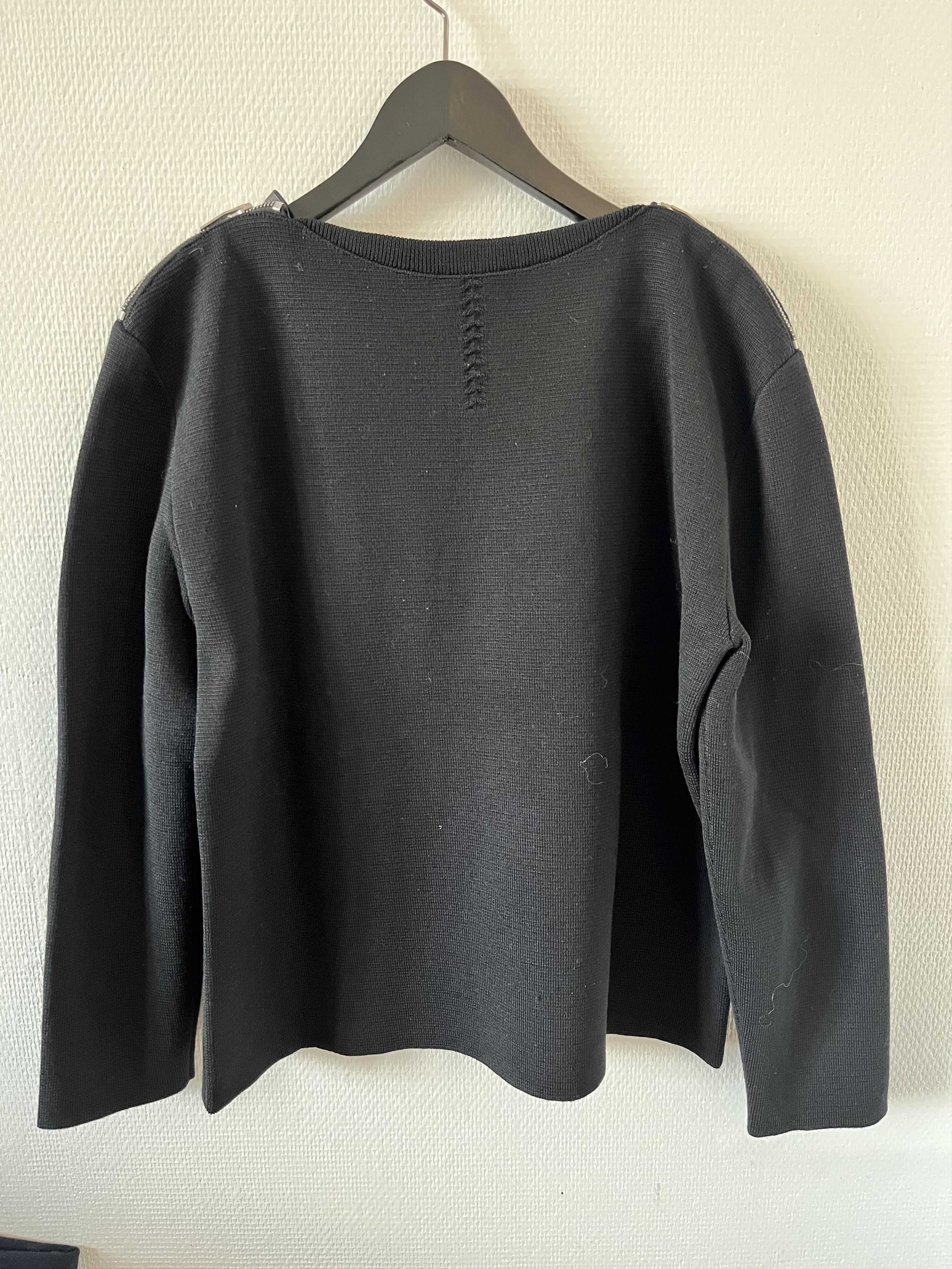 Saint Laurent Hedi Slimane Zip Shoulder Sweater