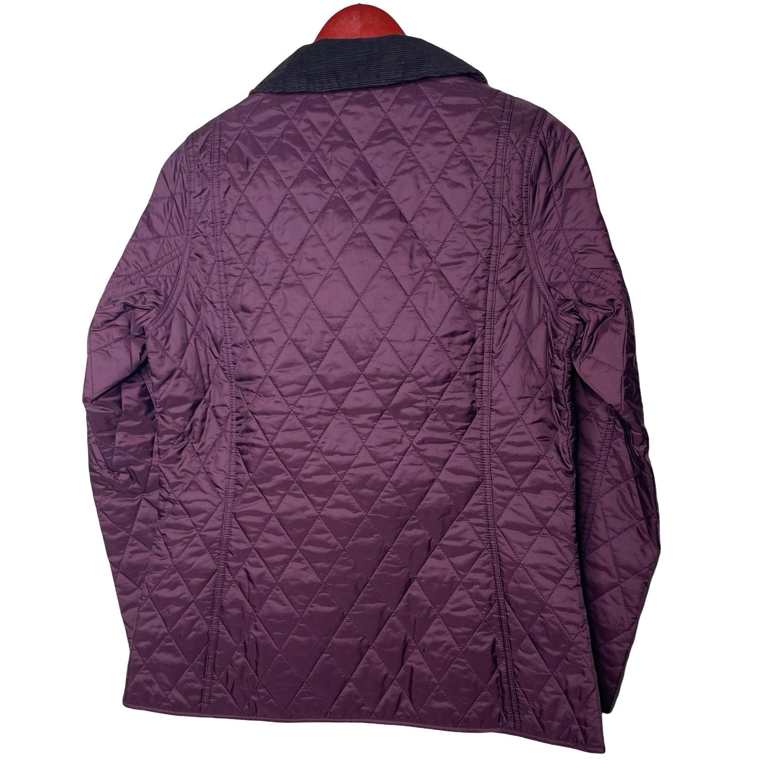 Barbour NWT Barbour Annandale Quilted Diamond Jacket in Burgundy Size S / US 4 / IT 40 - 4 Thumbnail