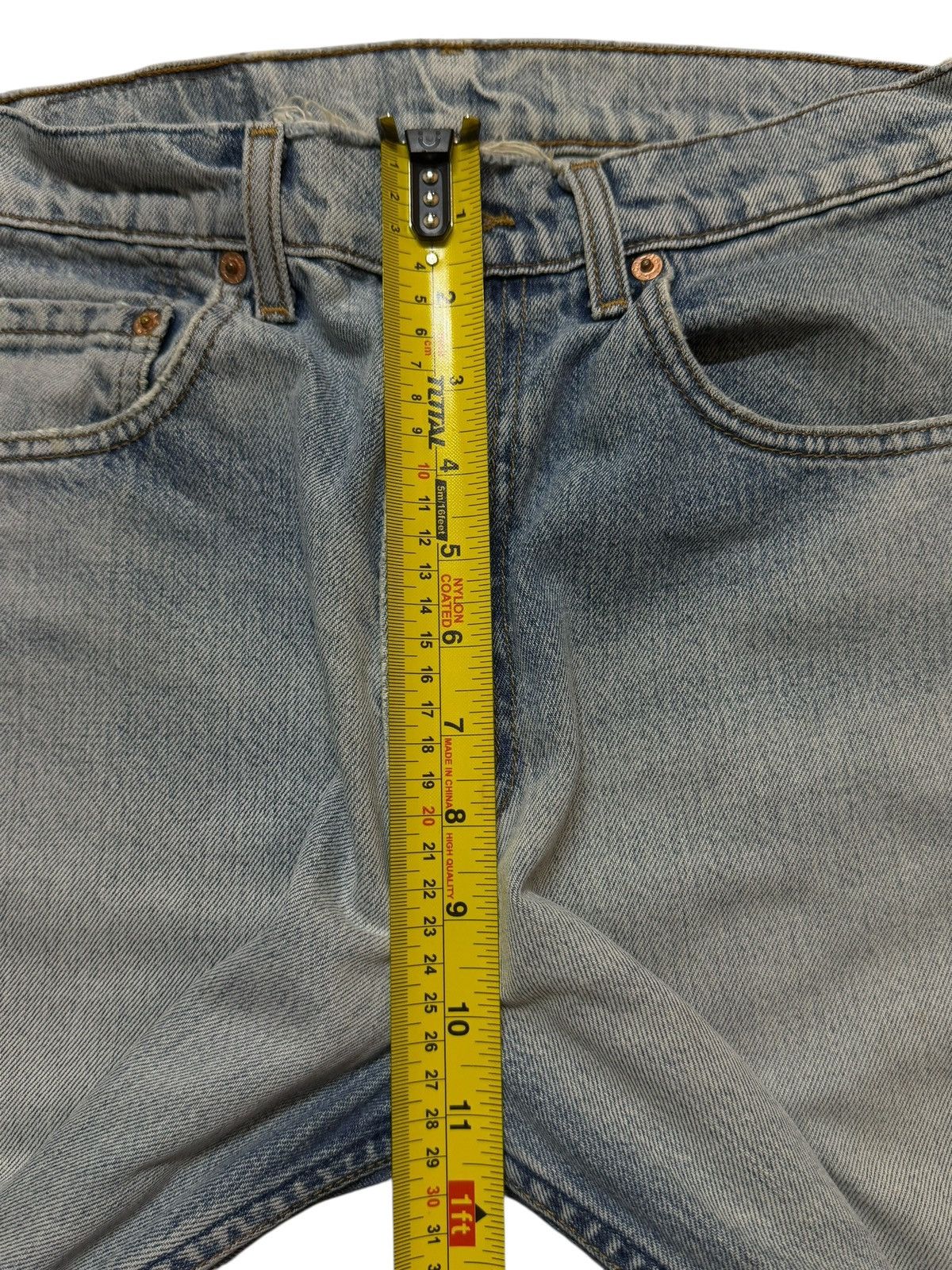 Levi's Vintage 90s Levis 512 Blue Faded Wash Distressed Wide Leg Size US 29 - 10 Thumbnail
