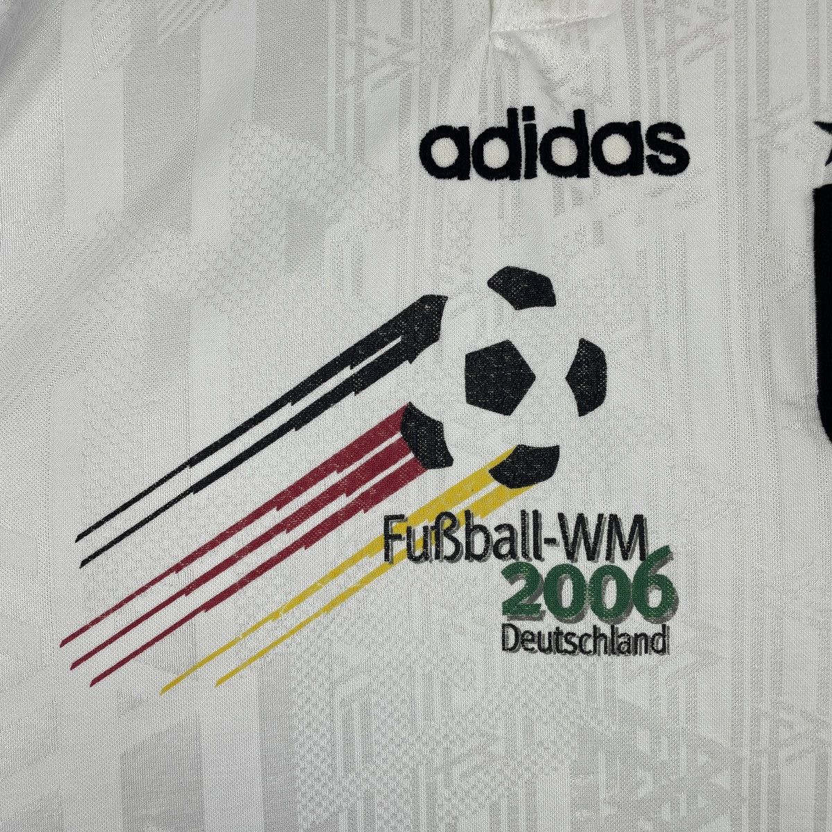 Adidas Vintage Germany 1996/1997 Adidas Genuine Home Jersey Rare Size US XXL / EU 58 / 5 - 3 Thumbnail