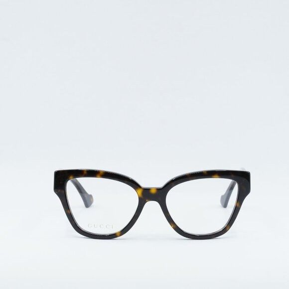 Gucci 🕶️ New Gucci GG1424O 006 Eyeglasses - Dark Havana Frame Size ONE SIZE - 2 Thumbnail