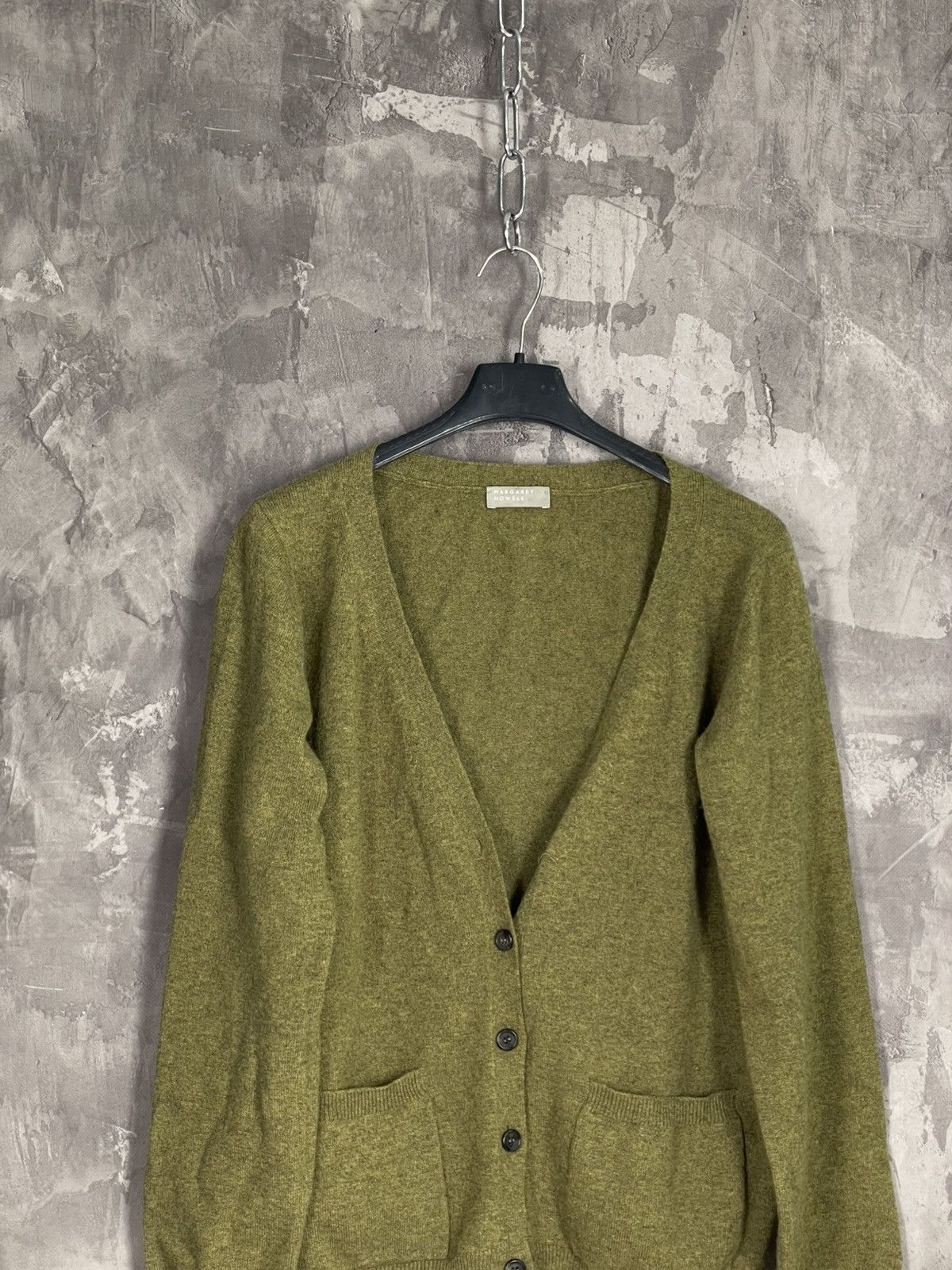 Margaret Howell × Vintage VINTAGE MARGARET HOWELL DESIGNER BUTTON SWEATER Size L / US 10 / IT 46 - 2 Thumbnail
