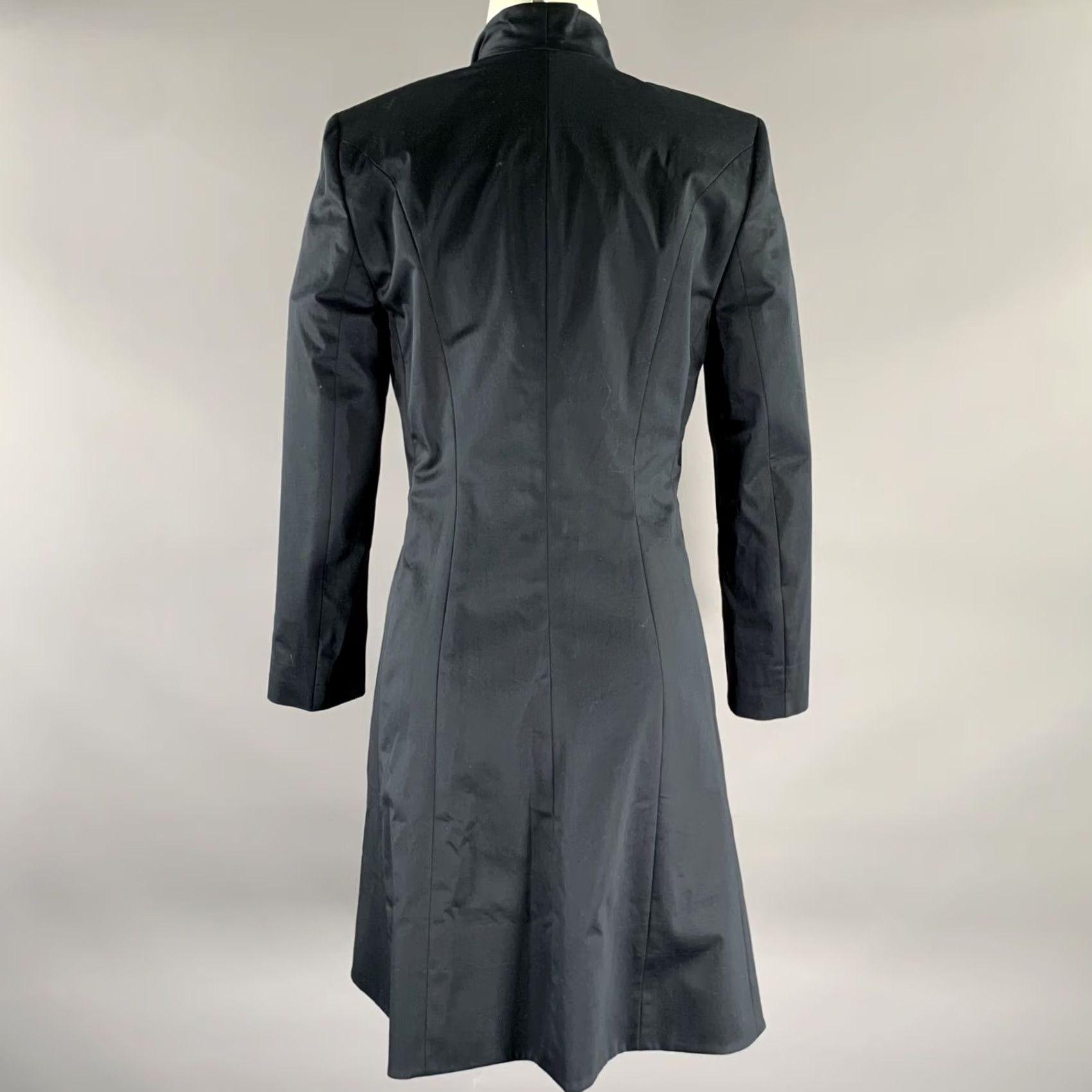 Vintage PAUW Kimono Jacket Navy XS Solid Cotton Blend Women Size XS / US 0-2 / IT 36-38 - 3 Thumbnail