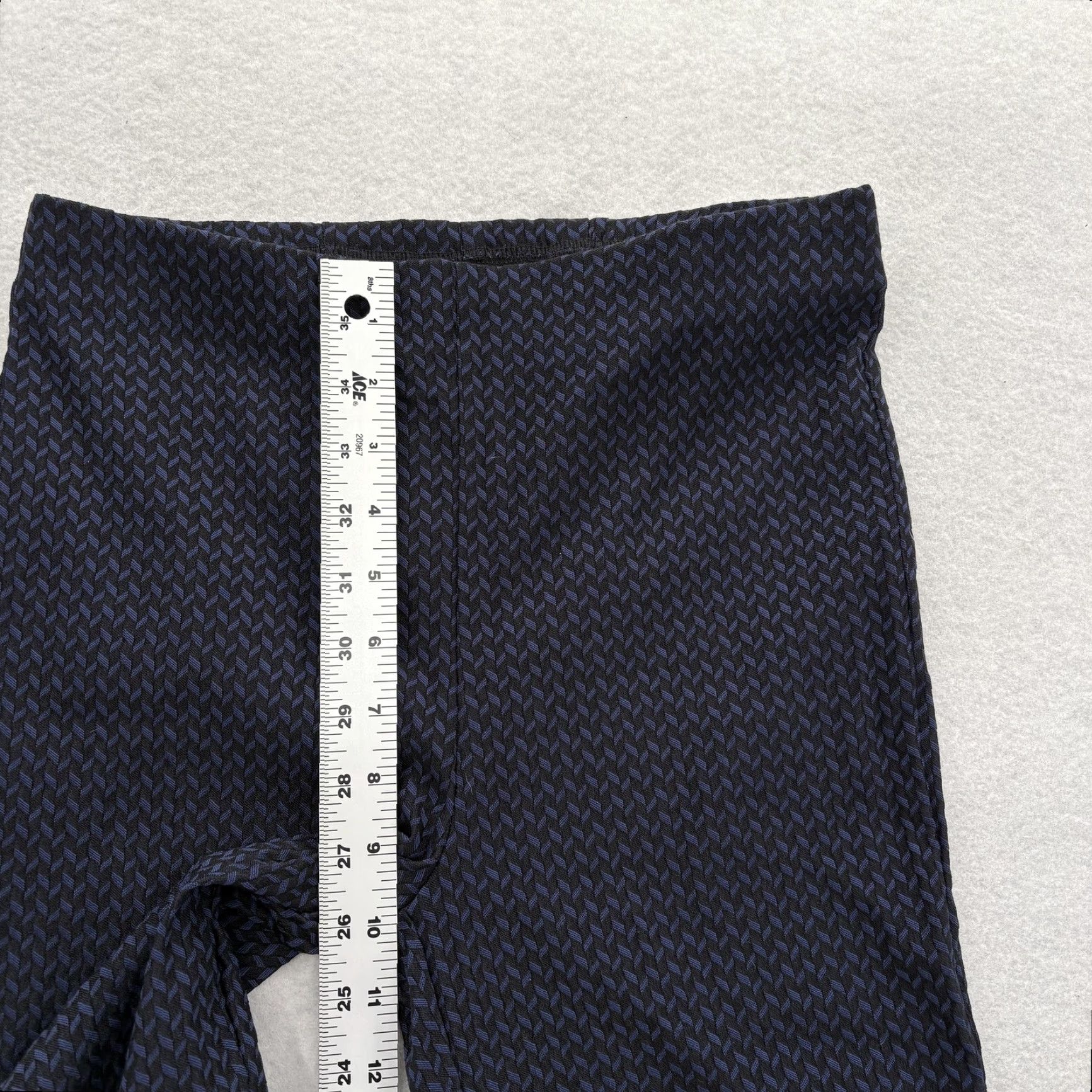 Joseph Ribkoff Joseph Ribkoff Pants Womens 6 Black Blue Geometric Pull On Ankle Stretch Career Size 28" / US 6 / IT 42 - 6 Thumbnail