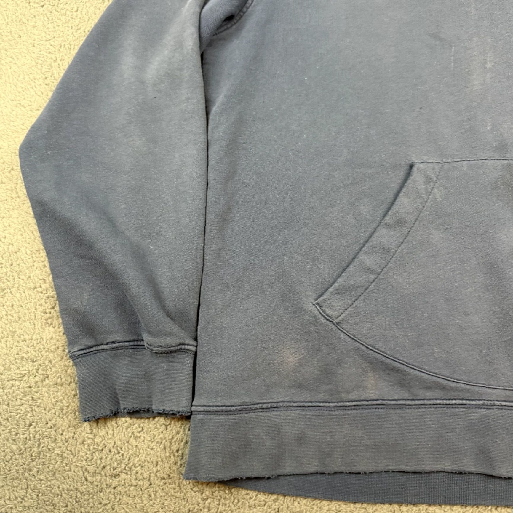 Nike VINTAGE Nike Hoodie Mens XL Blue Swoosh Pullover Distressed Grunge Size US XL / EU 56 / 4 - 3 Thumbnail