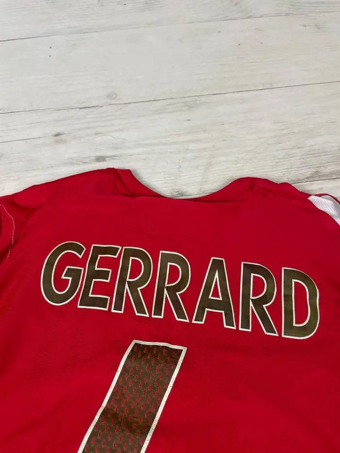 Umbro Umbro England 2006 2008 Gerrard#4 Away Shirt Soccer Jersey Size US M / EU 48-50 / 2 - 16 Thumbnail
