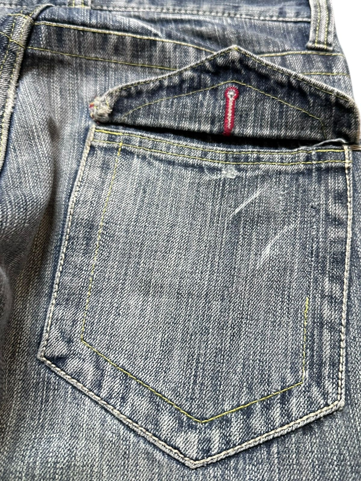 Hysteric Glamour Vintage Japanese Brand Flare Faded Spiral Leg Grunge Denim Size US 33 - 8 Thumbnail
