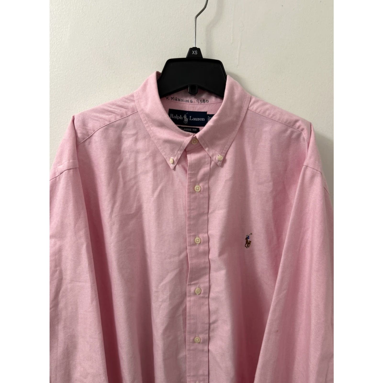 Ralph Lauren VINTAGE Ralph Lauren Shirt Mens XL Pink Oxford Button-Down L/S Classic Fold-Over Pockets Size US XL / EU 56 / 4 - 2 Thumbnail