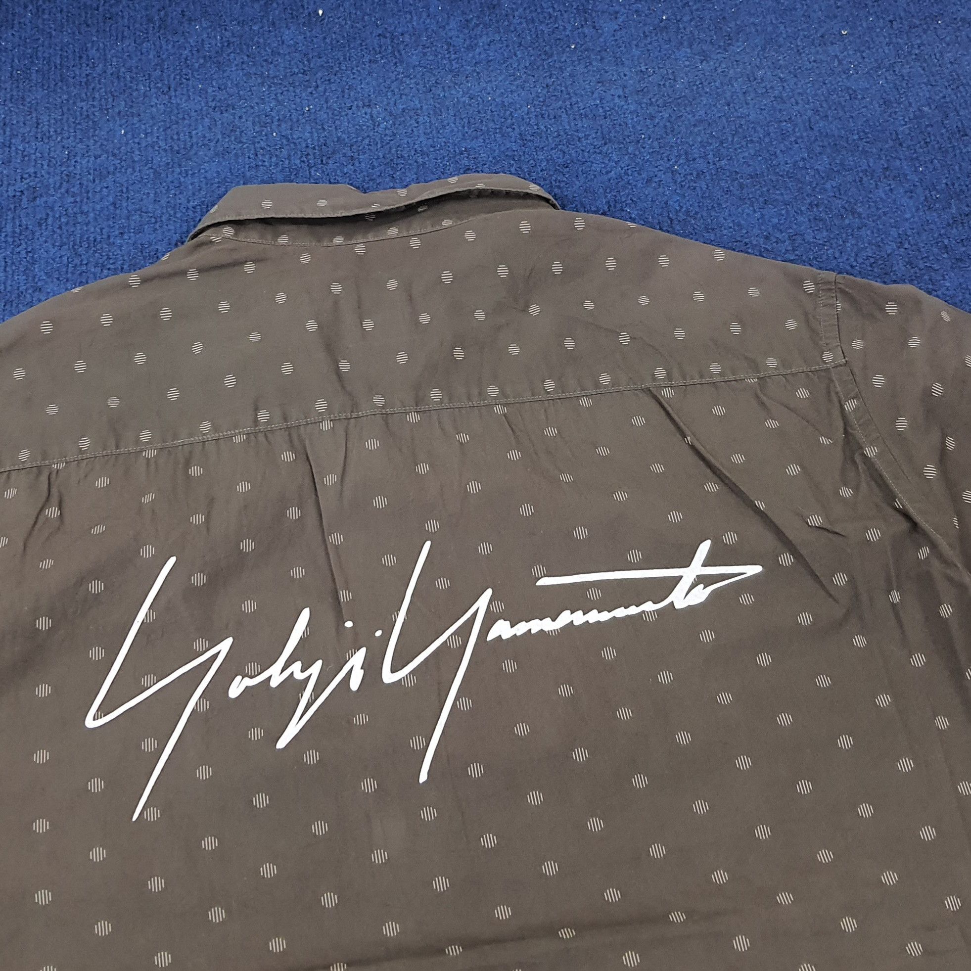 Japanese Brand × Vintage × Yohji Yamamoto Vintage A.A.R Yohji Custom Logo Button Up Shirt C219N27 Size US M / EU 48-50 / 2 - 2 Thumbnail