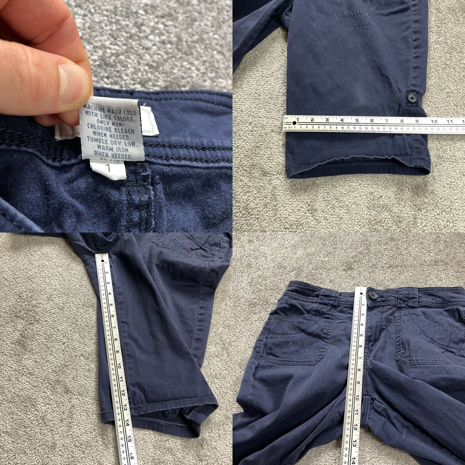 Charter Club Charter Club Bermuda Chino Shorts Womens 10 Navy Blue Mid Rise Casual 34 Waist 13.5 Inseam Size 32" / US 10 / IT 46 - 8 Thumbnail