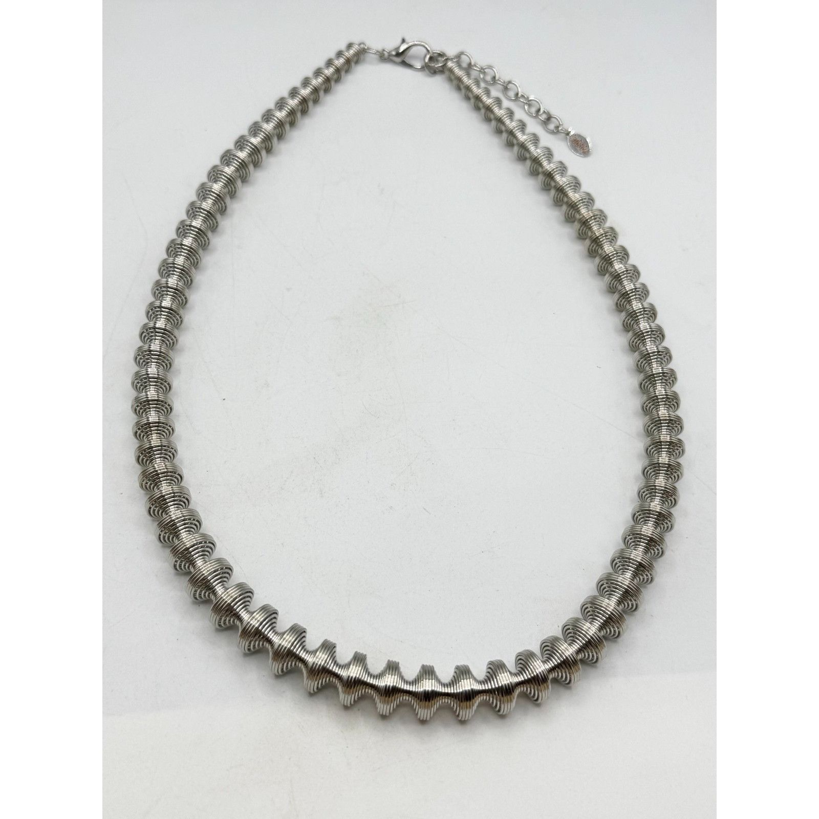 Other Piano wire silver coil stretch collar necklace Size ONE SIZE - 3 Thumbnail