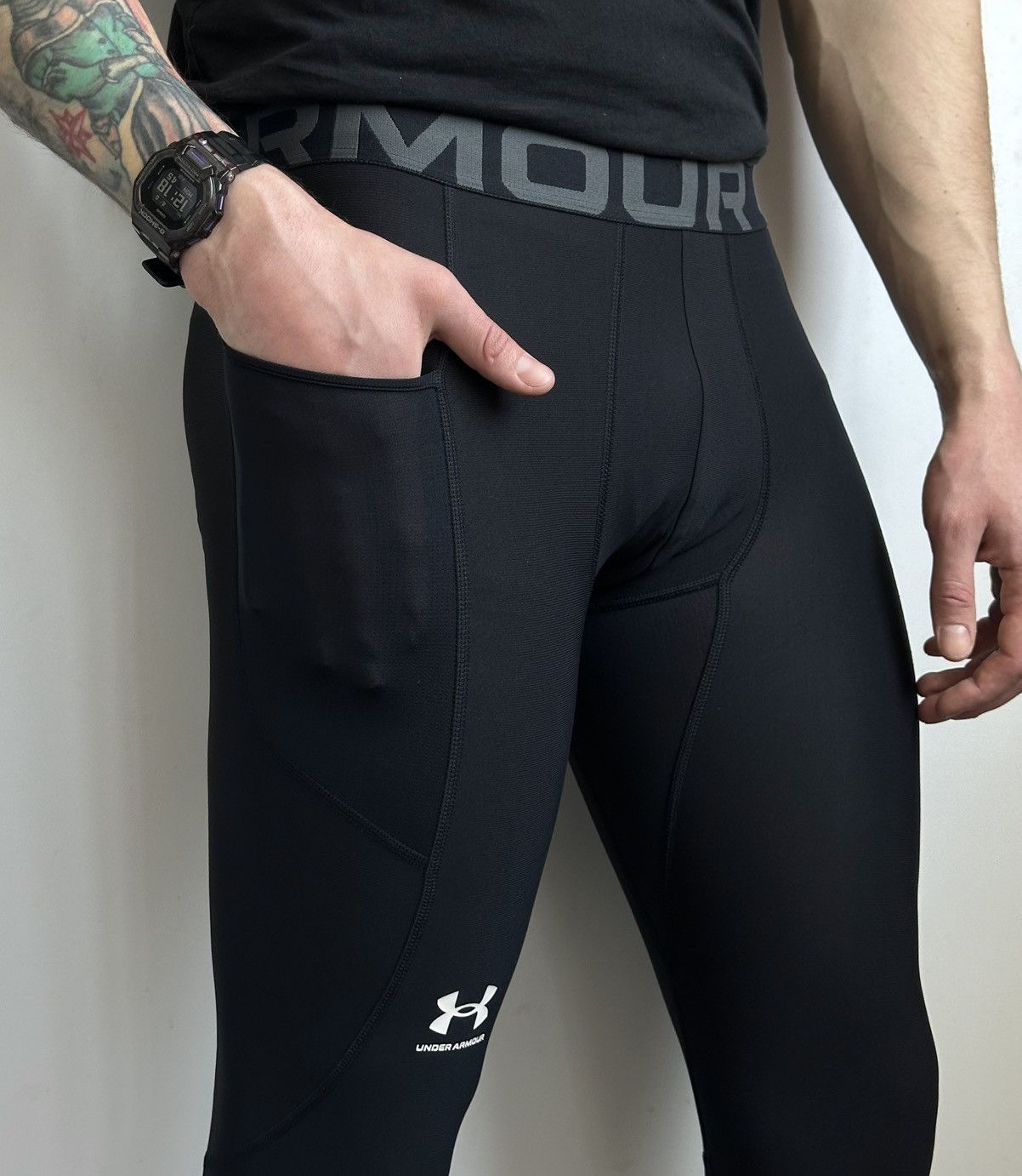 Under Armour Under Armour HeatGear Compression Leggings Training Gym New Size US 34 / EU 50 - 2 Thumbnail