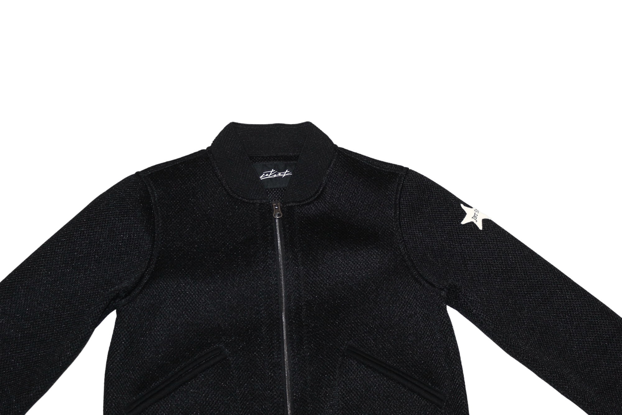 JET SET RARE💥 Jet Set Silver Dragon Embroidery Neoprene Mesh Jacket Size XS / US 0-2 / IT 36-38 - 4 Thumbnail