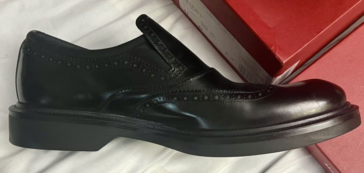 Salvatore Ferragamo Amery Slip-on Wingtip Vitello Calf Size US 11 / EU 44 - 5 Thumbnail