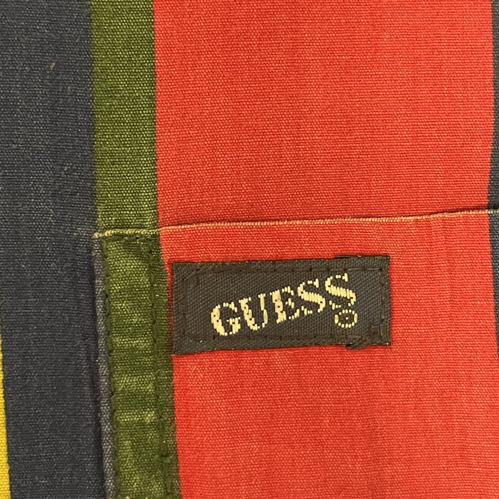 Guess Vtg GUESS LoGo George Marciano RED YELLOW GREEN Bold Shirt Size US M / EU 48-50 / 2 - 4 Thumbnail