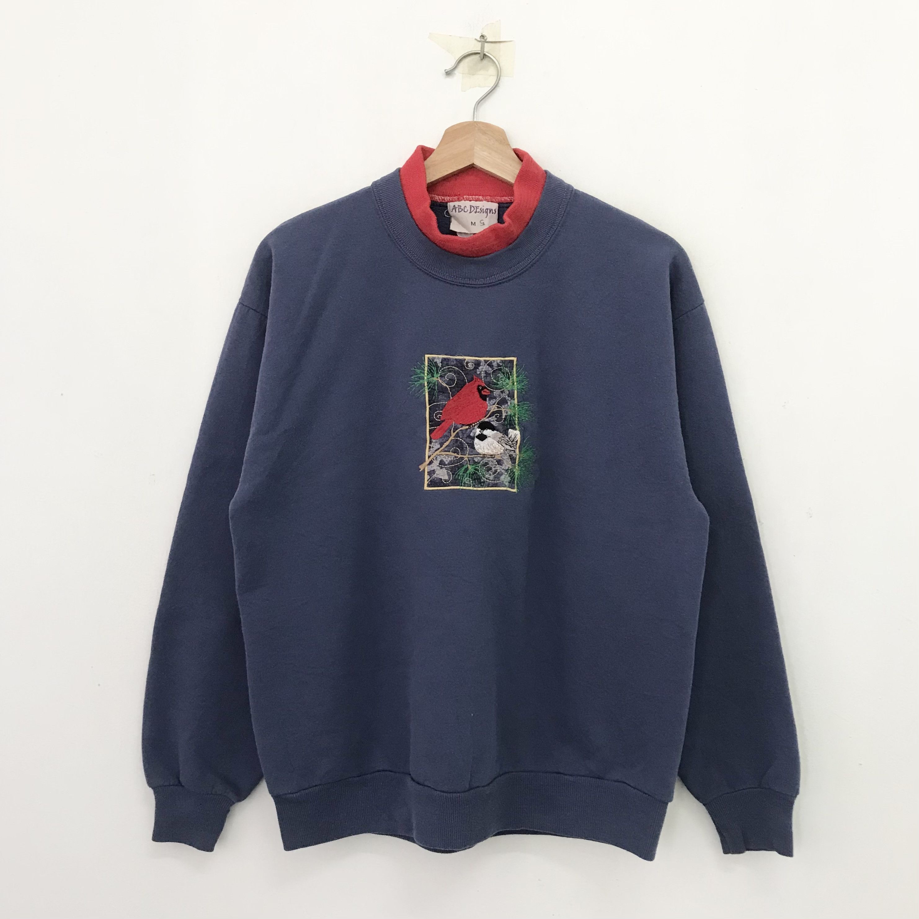 Northern Reflections Vintage Northern Cardinal Birds Blue Sweatshirt- 197 Size US S / EU 44-46 / 1 - 1 Thumbnail